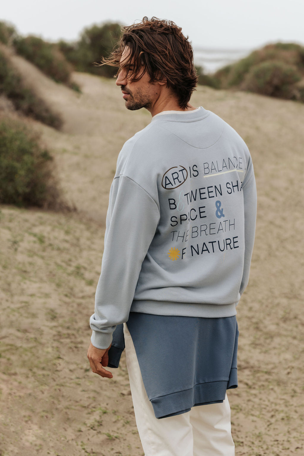 Sudadera oversize lettering