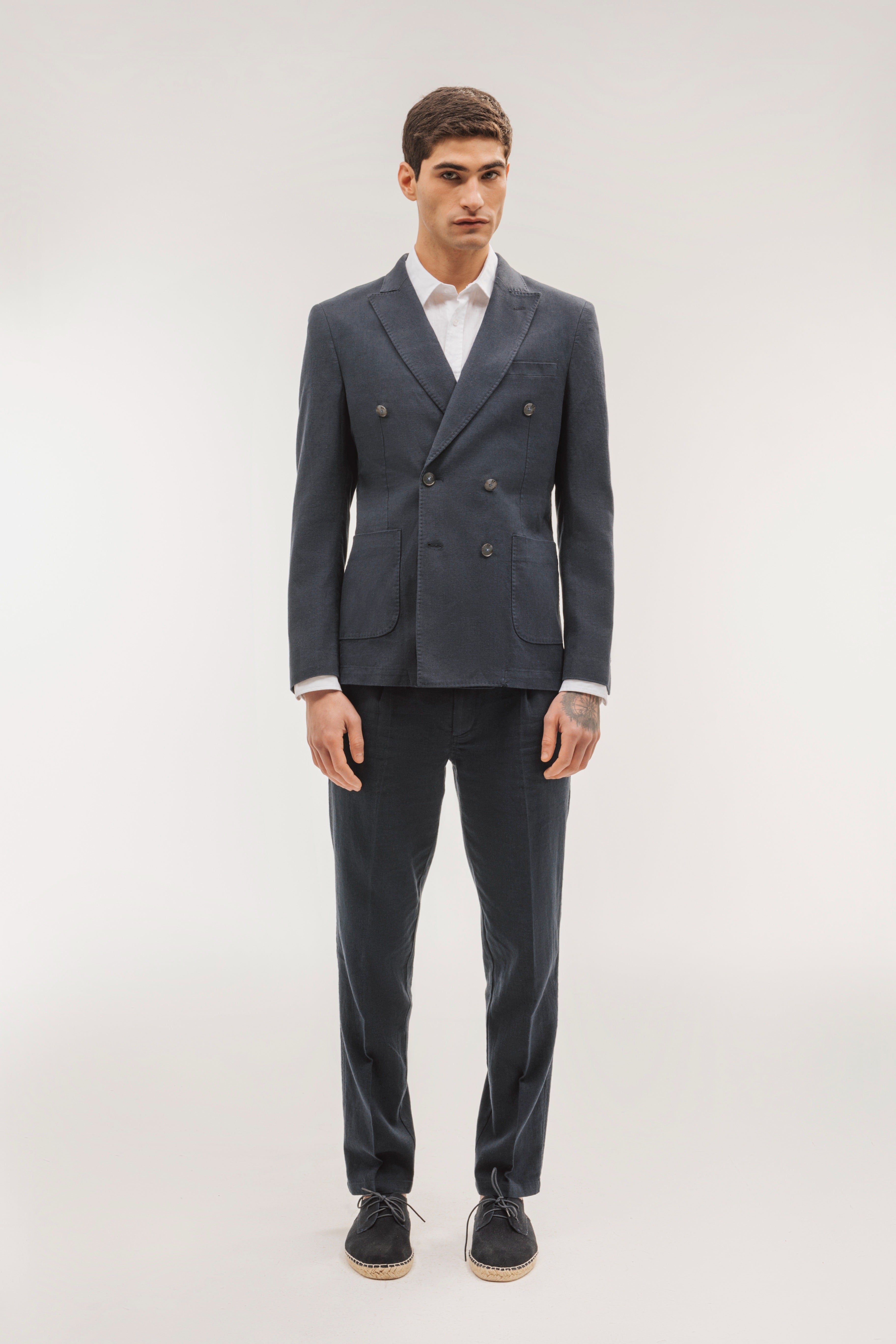 Pantalón smart chino lino