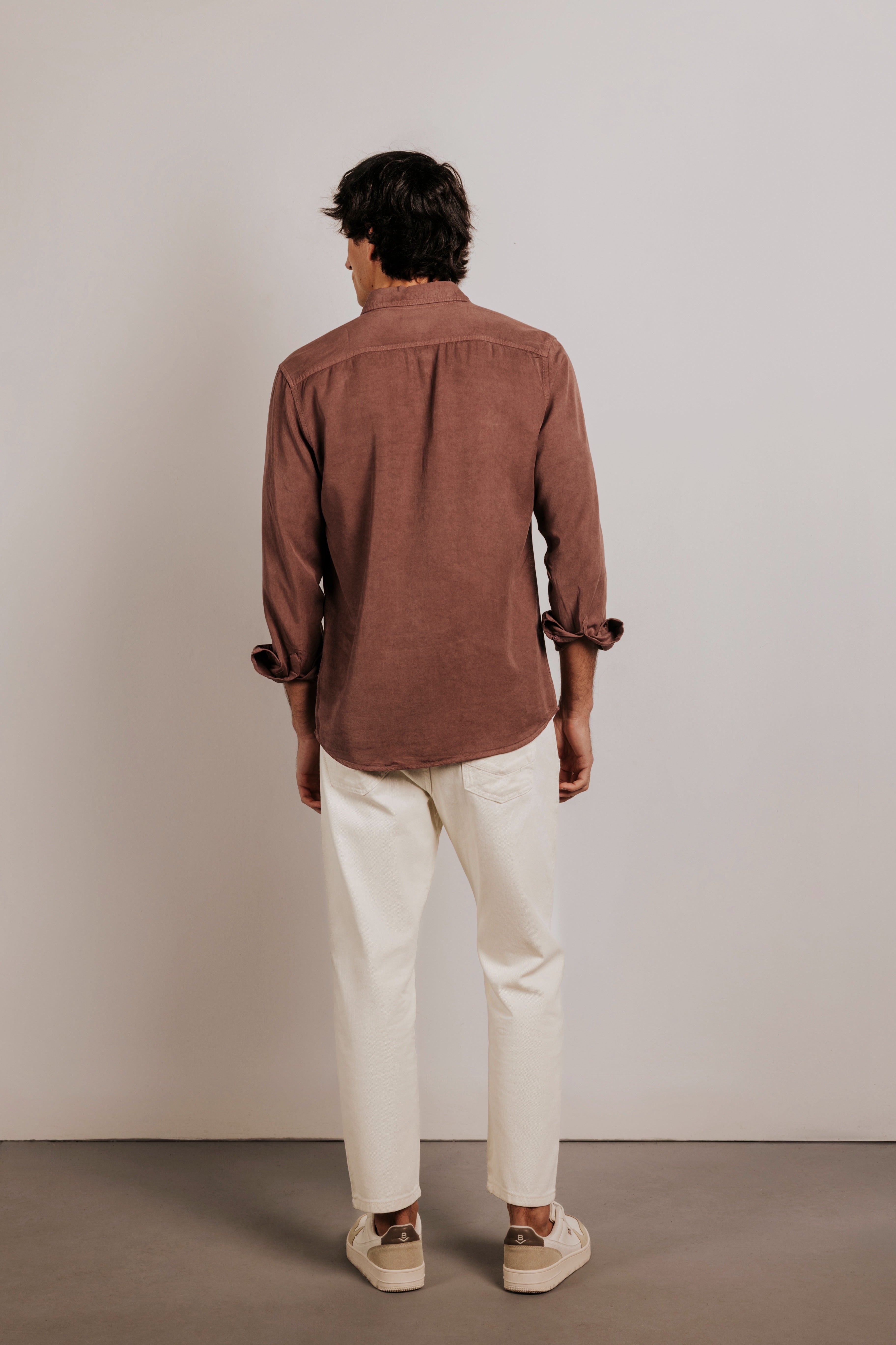 Camisa regular fit tencel