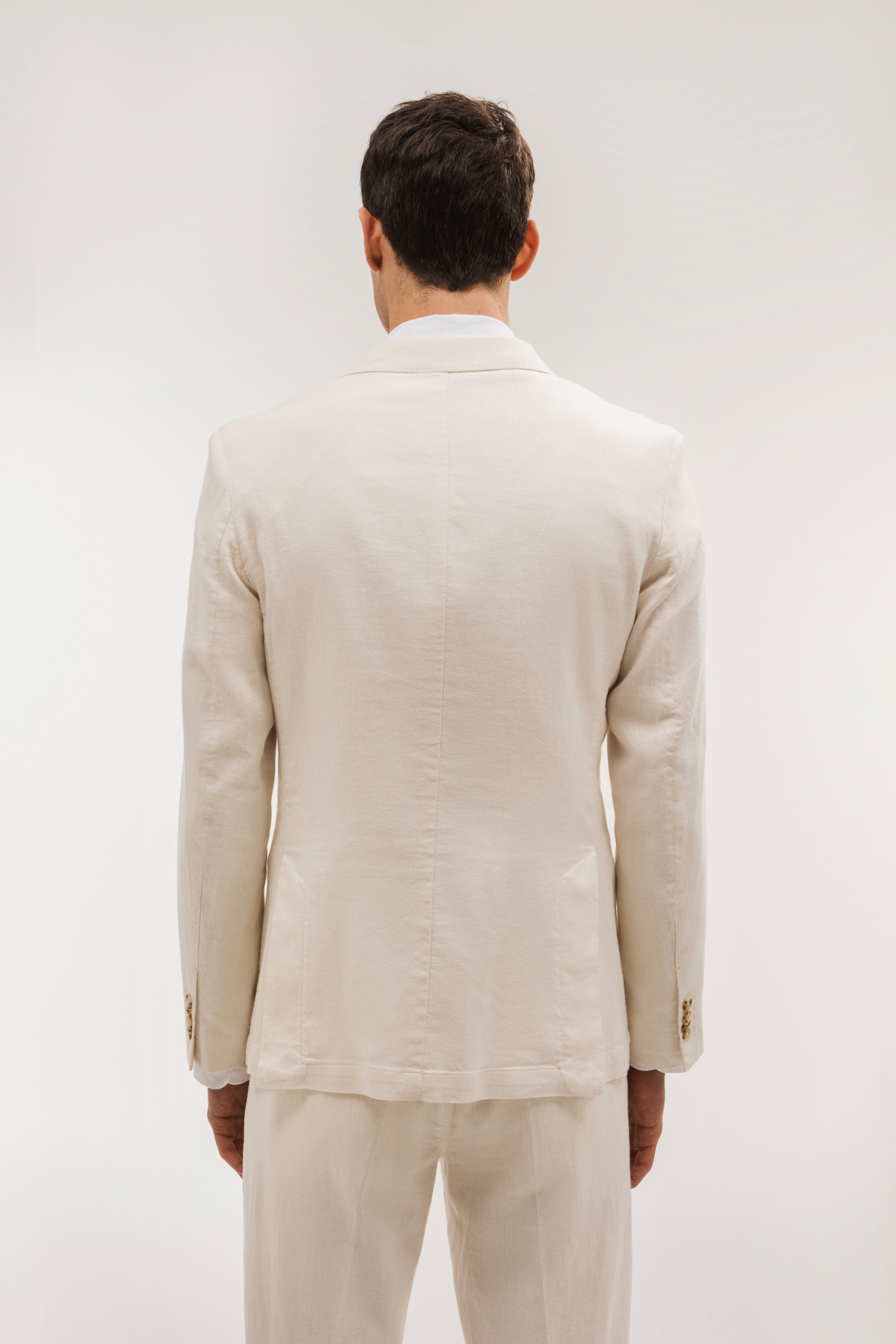 Americana cruzada lino