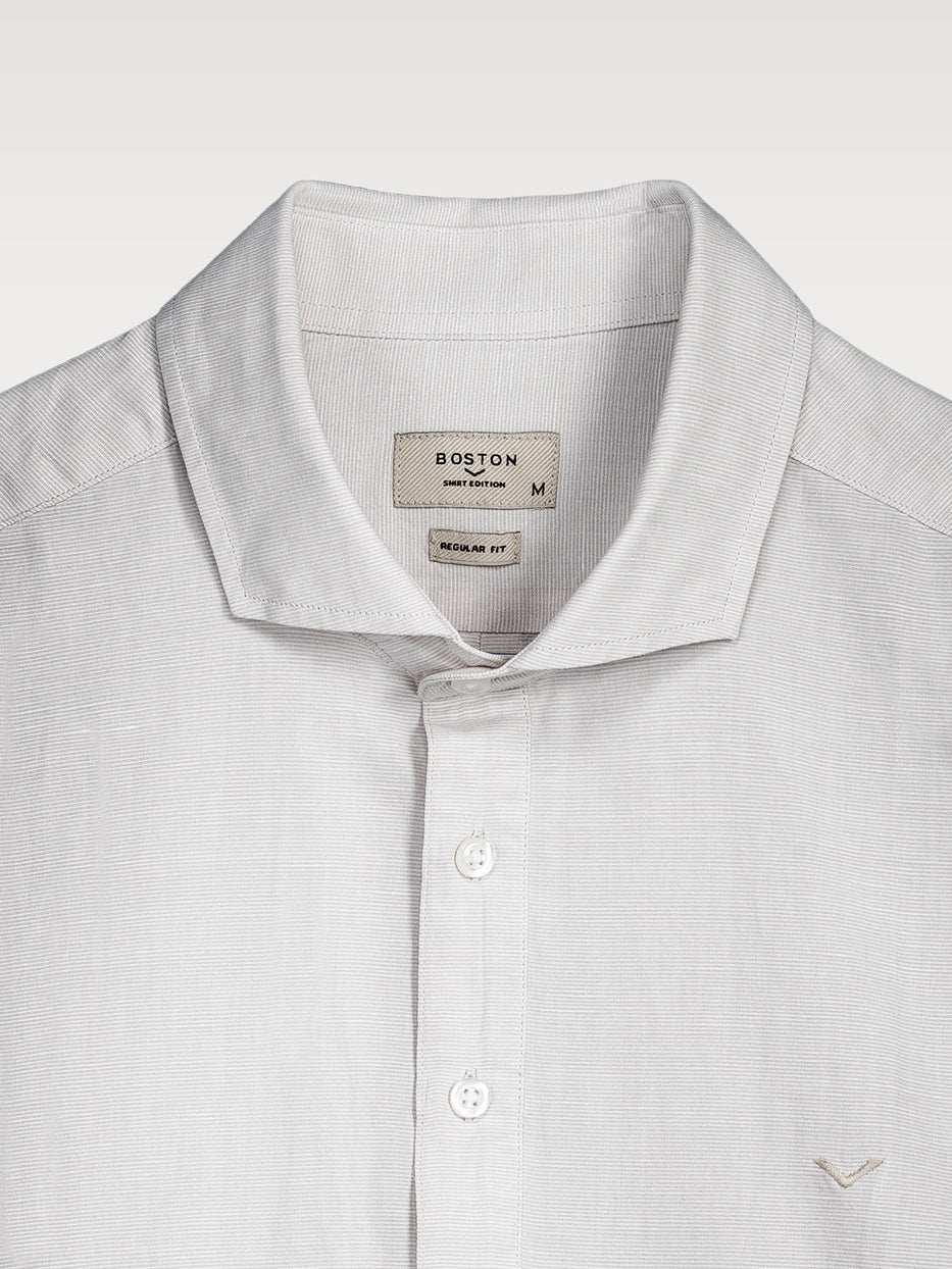 Camisa regular fit polera rayas