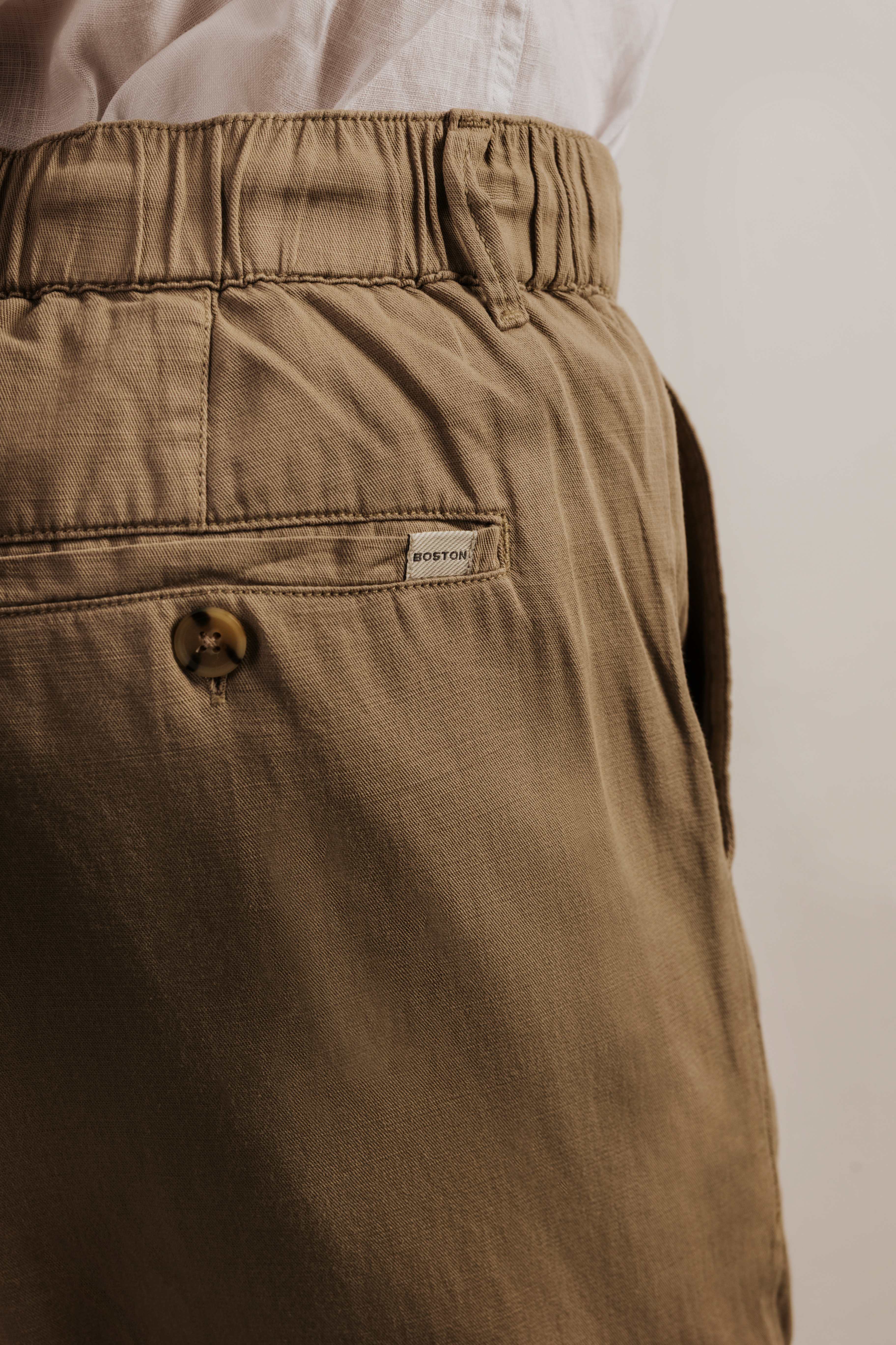 Pantalón con lino chino pinzas