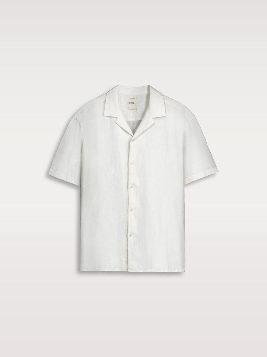 Camisa lino manga corta