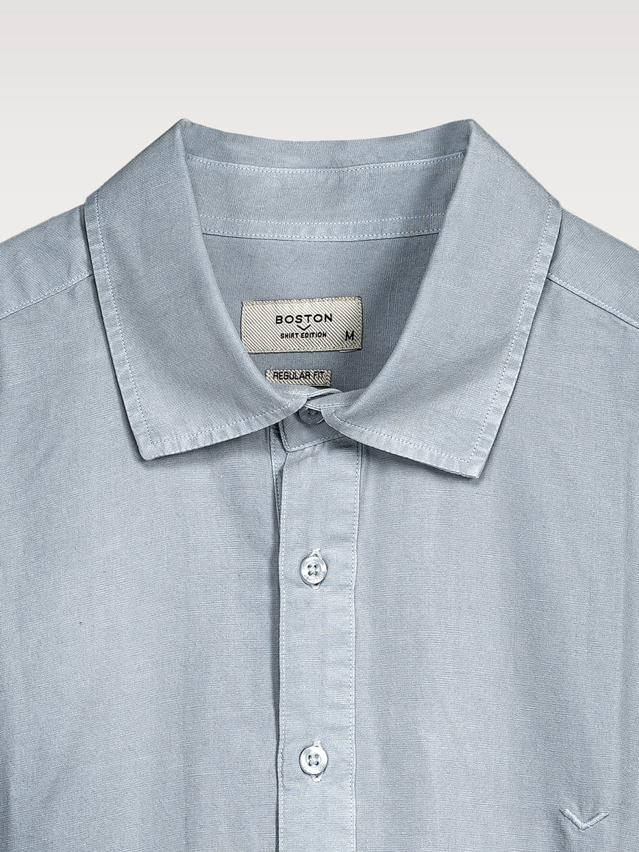 Camisa regular fit tencel polera