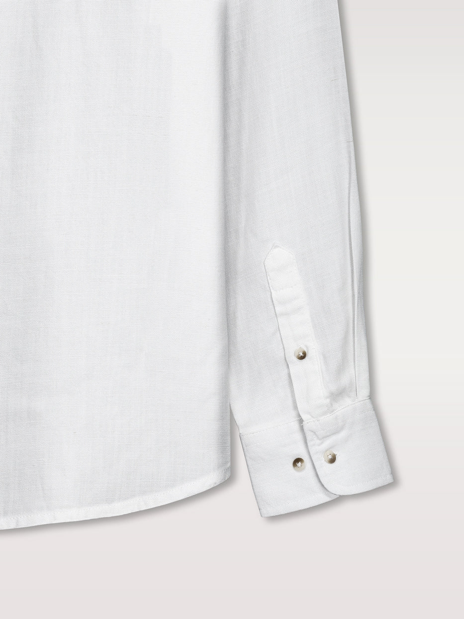 Camisa lino cuello mao