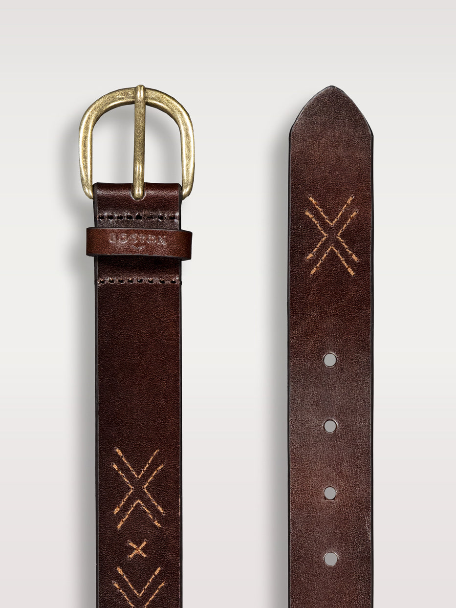 Ethnic leather belt