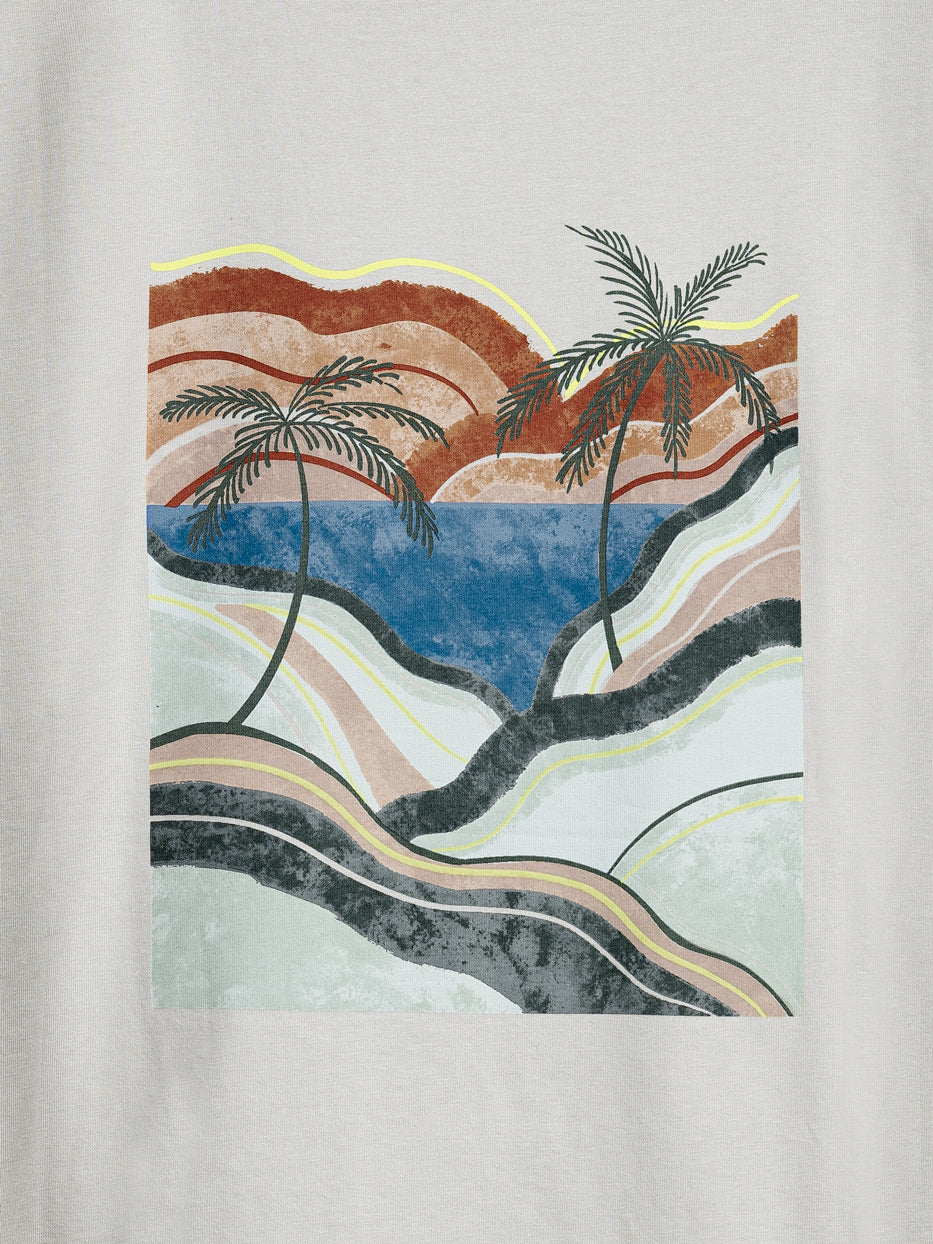 Palm tree landscape t-shirt