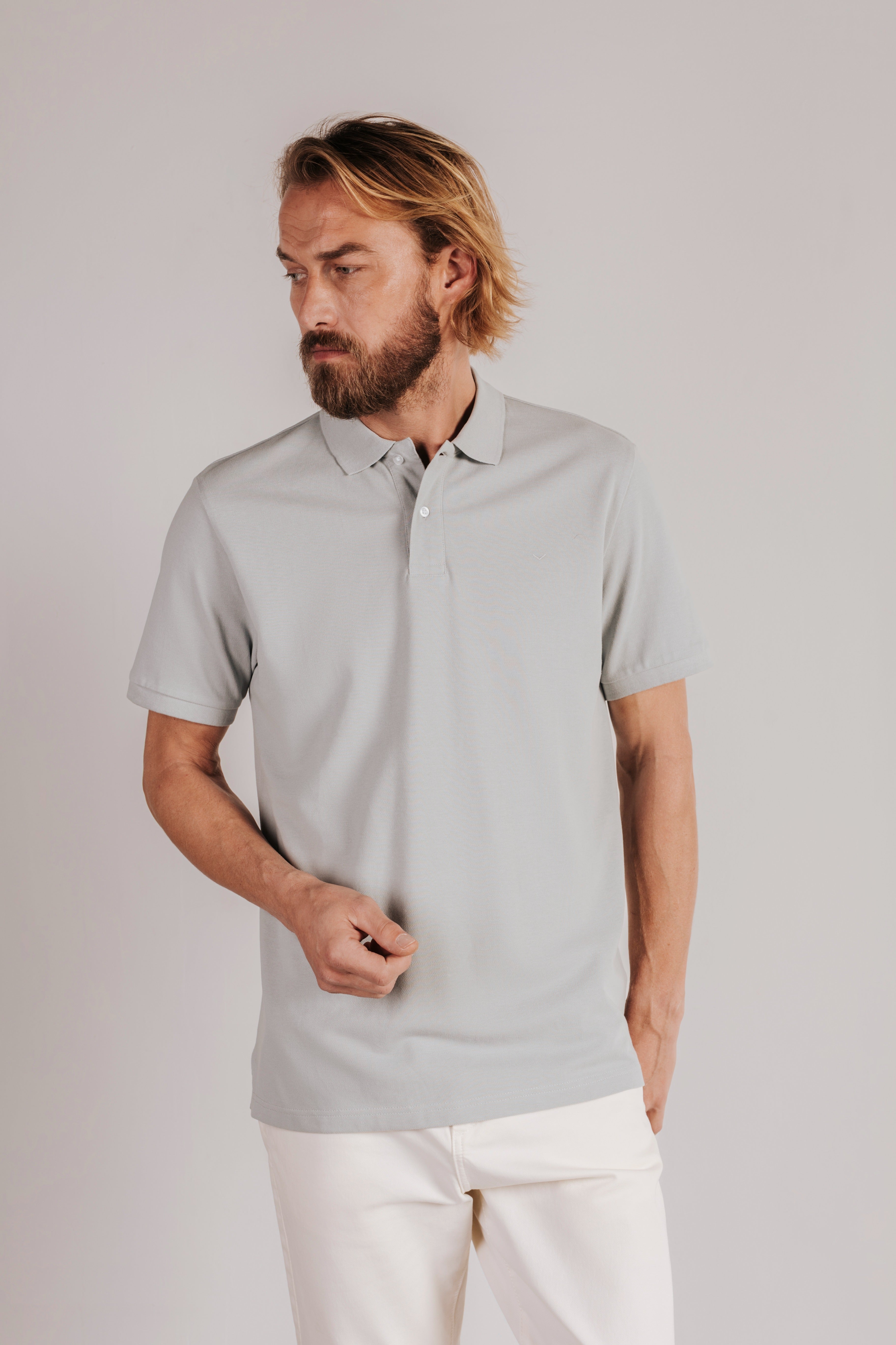 Polo algodón esencial manga corta