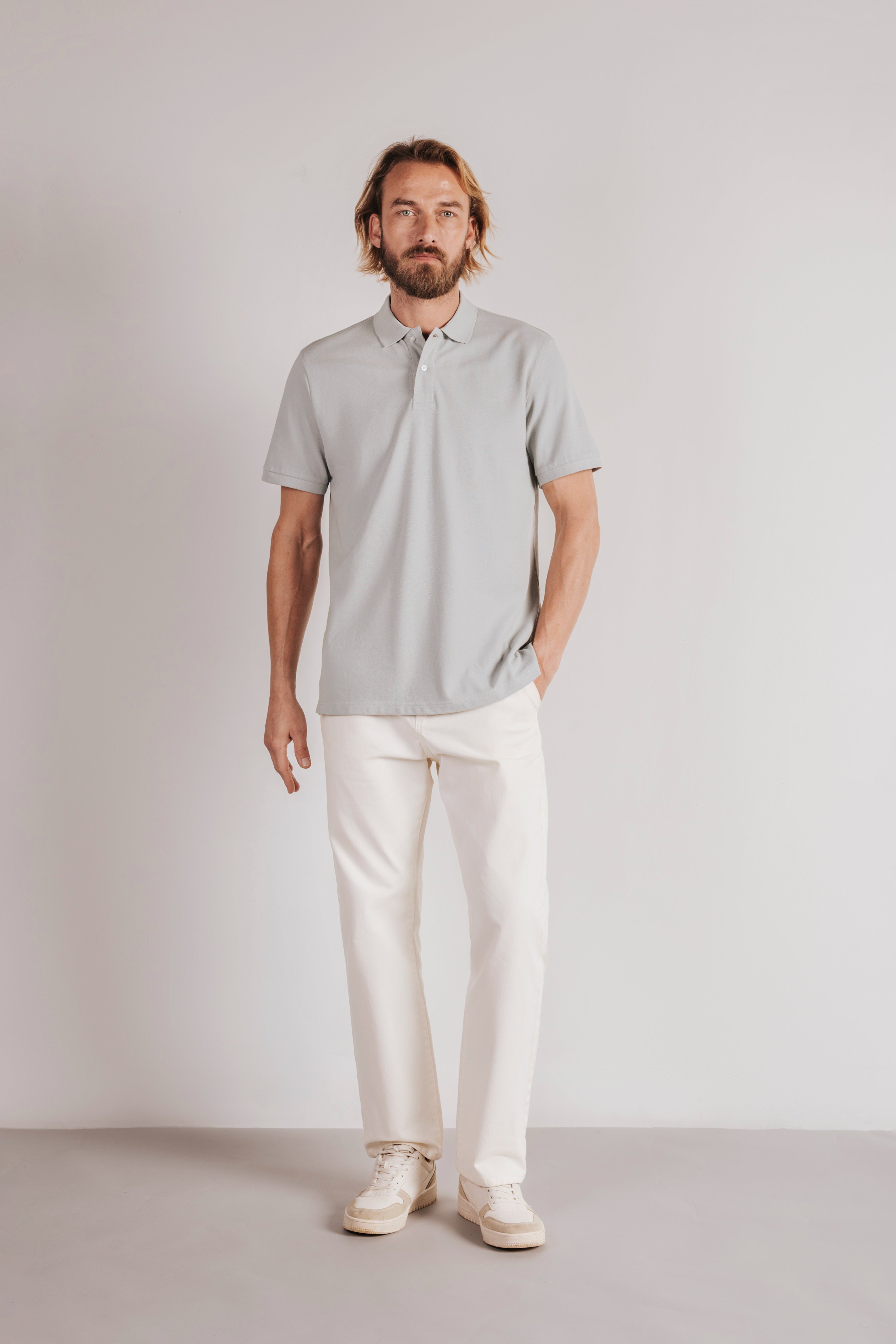 Polo algodón esencial manga corta