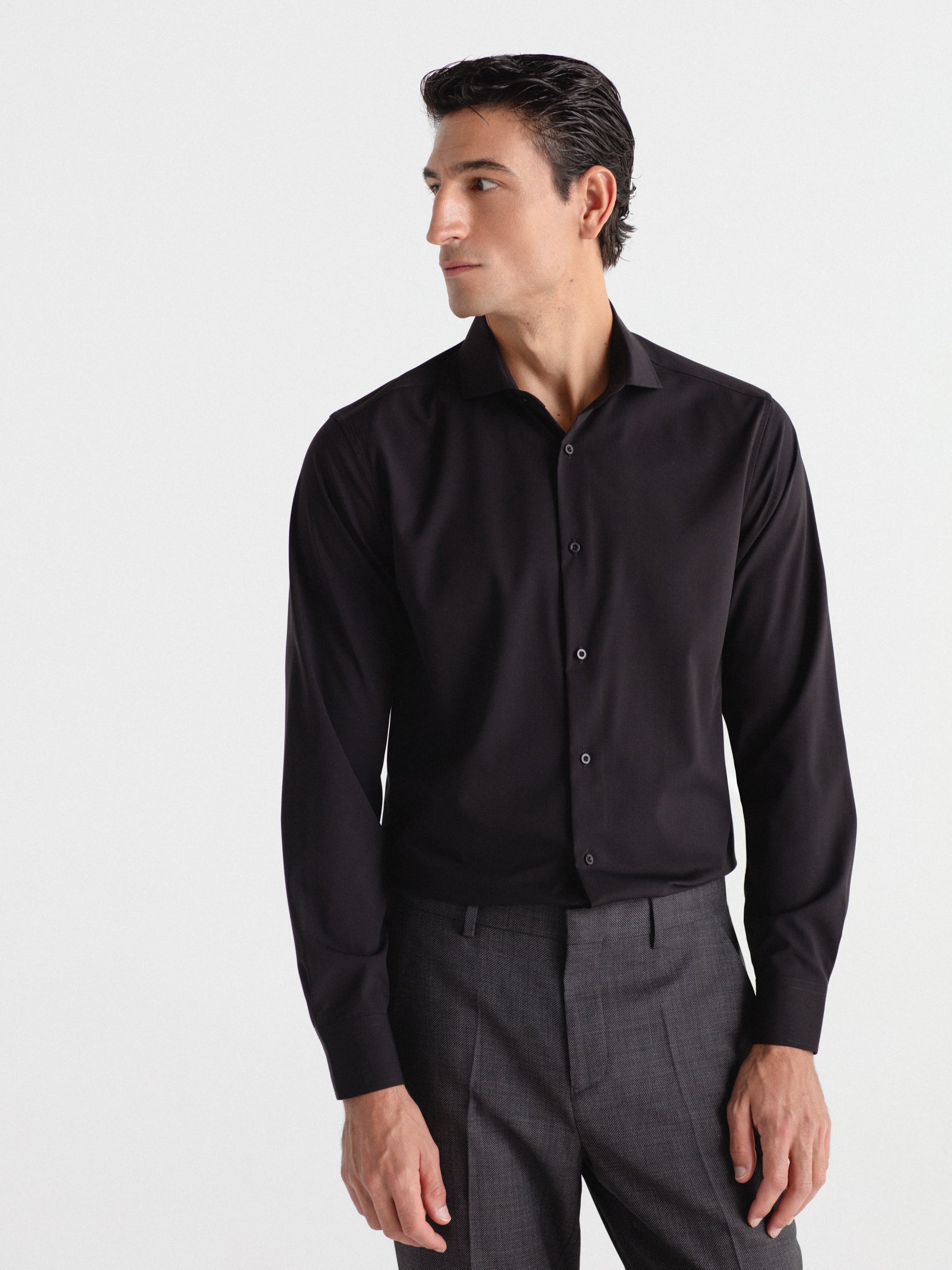 Camisa de vestir slim fit water repellent