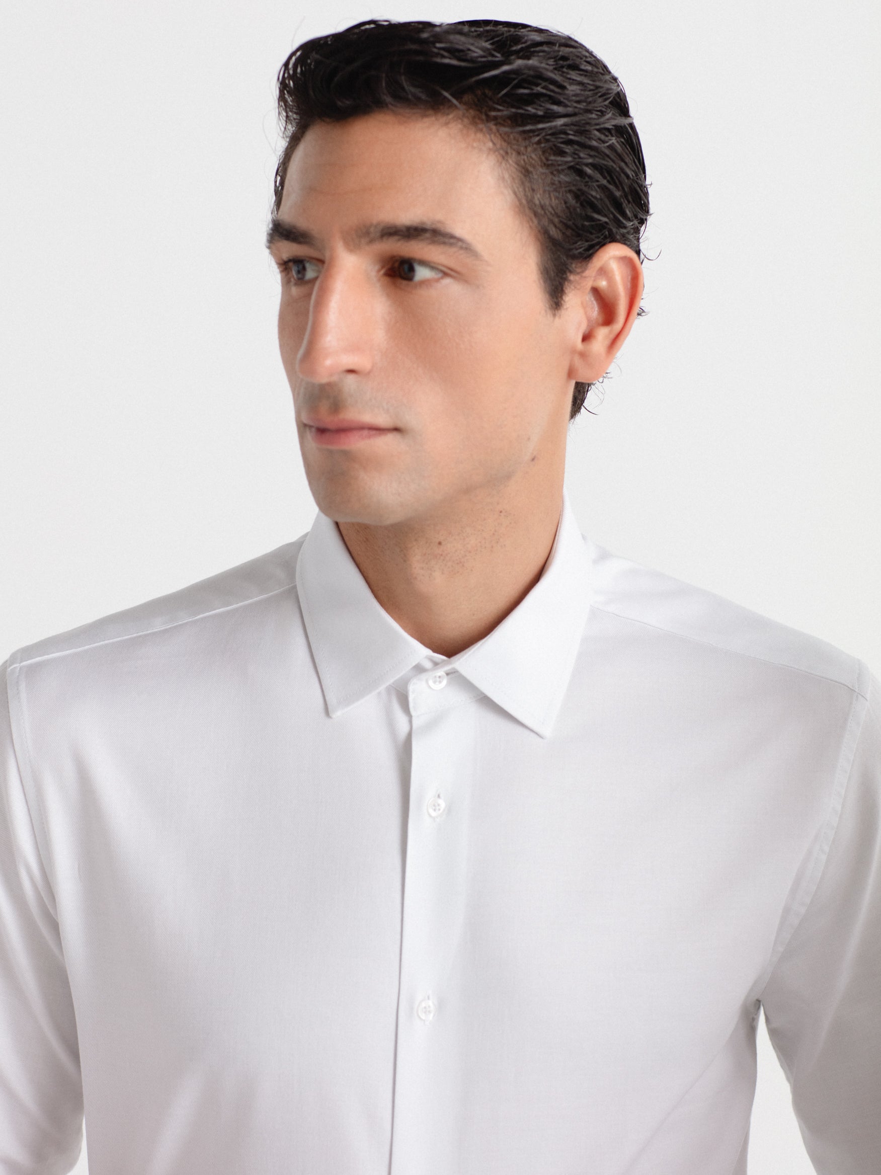 Camisa vestir slim fit fácil planchado