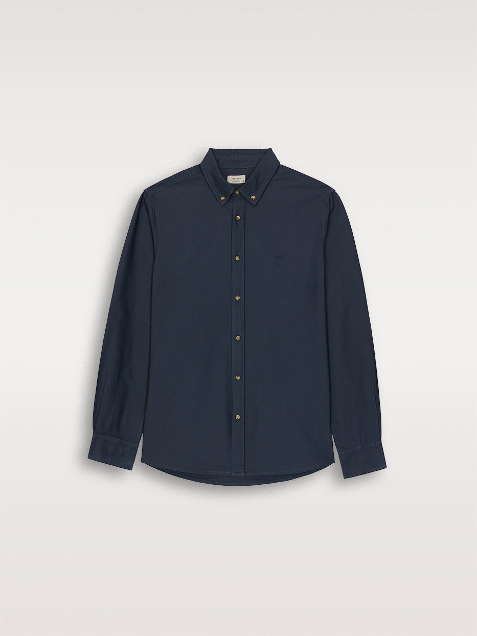 Camisa regular fit oxford algodón