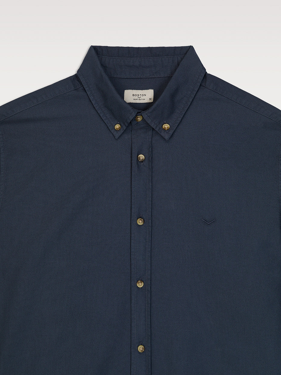 Camisa regular fit oxford algodón