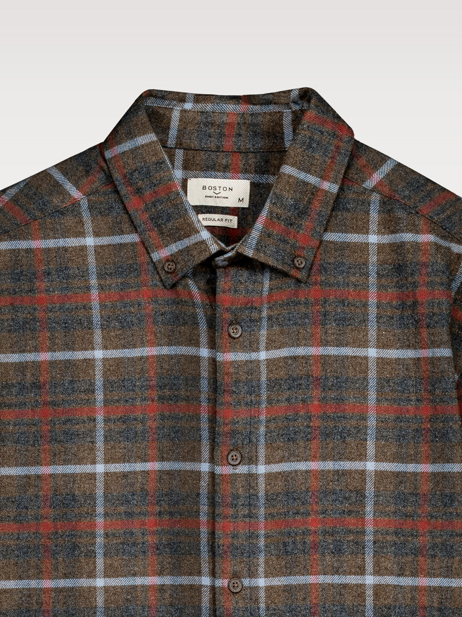 Camisa regular fit cuadros