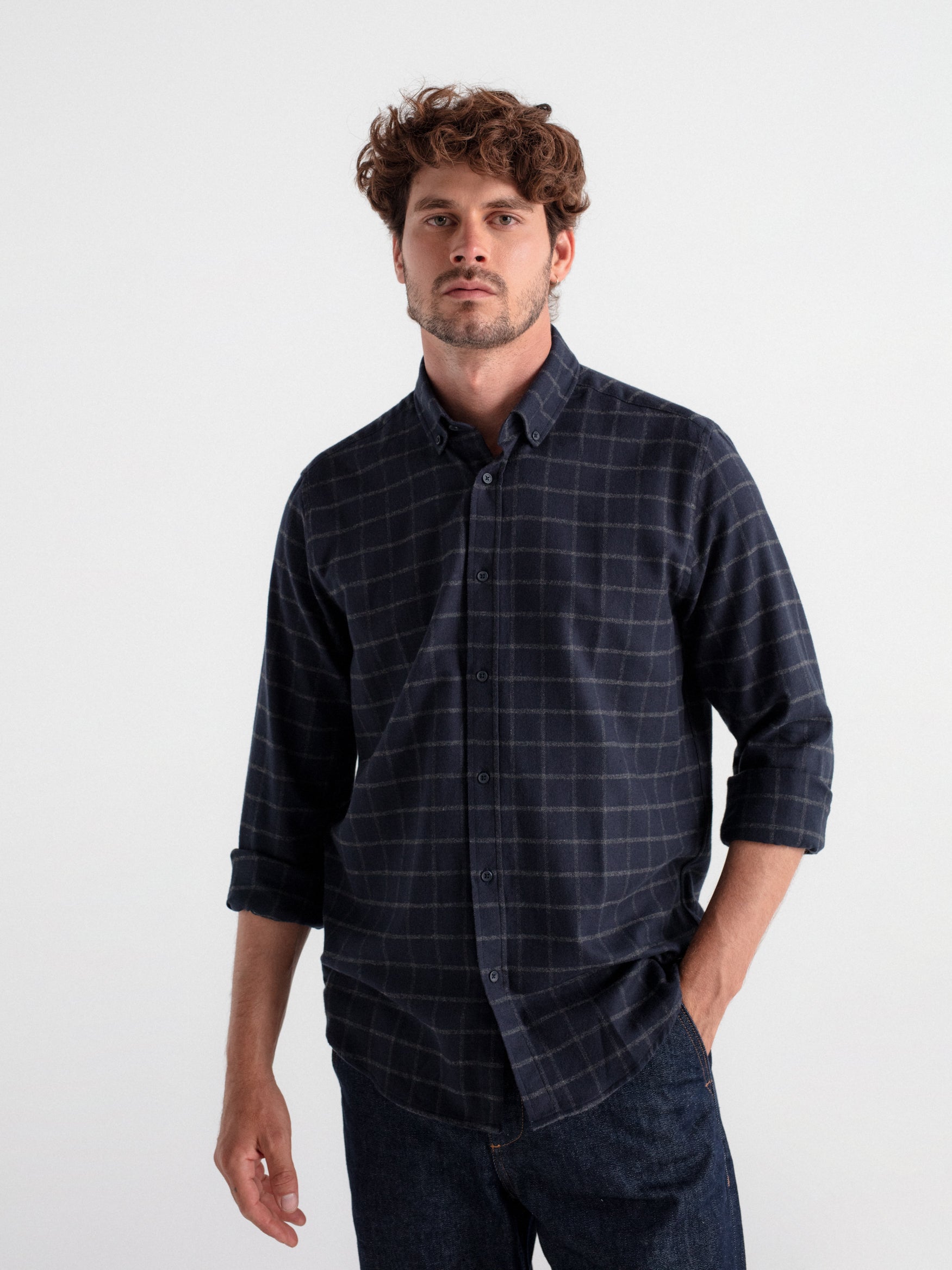 Camisa regular fit cuadros