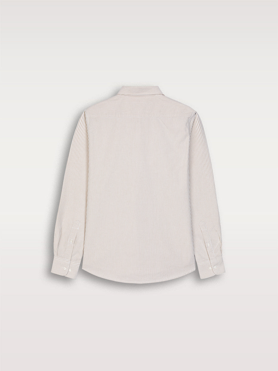 Camisa regular oxford rayas