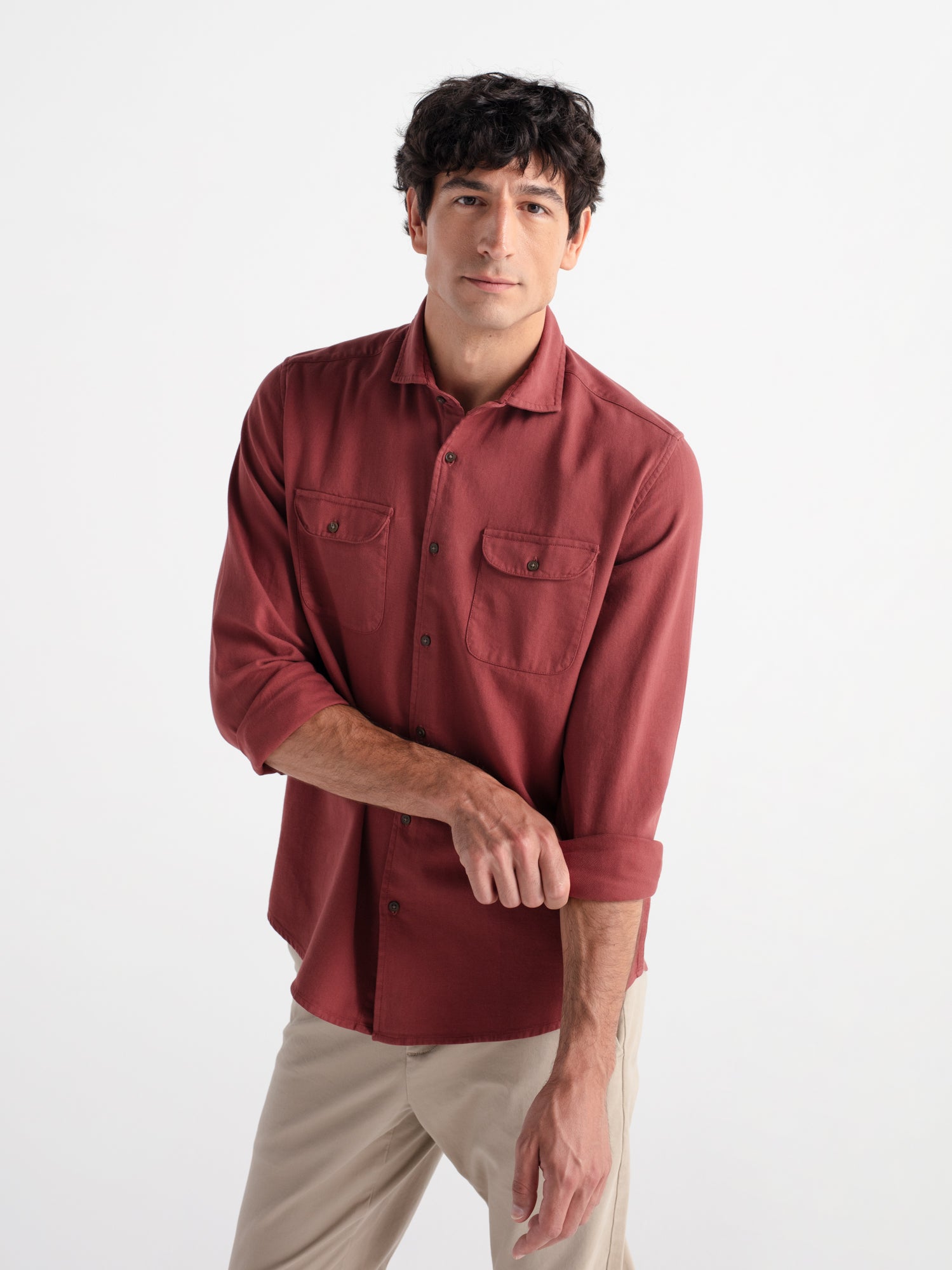 Camisa manga larga sarga