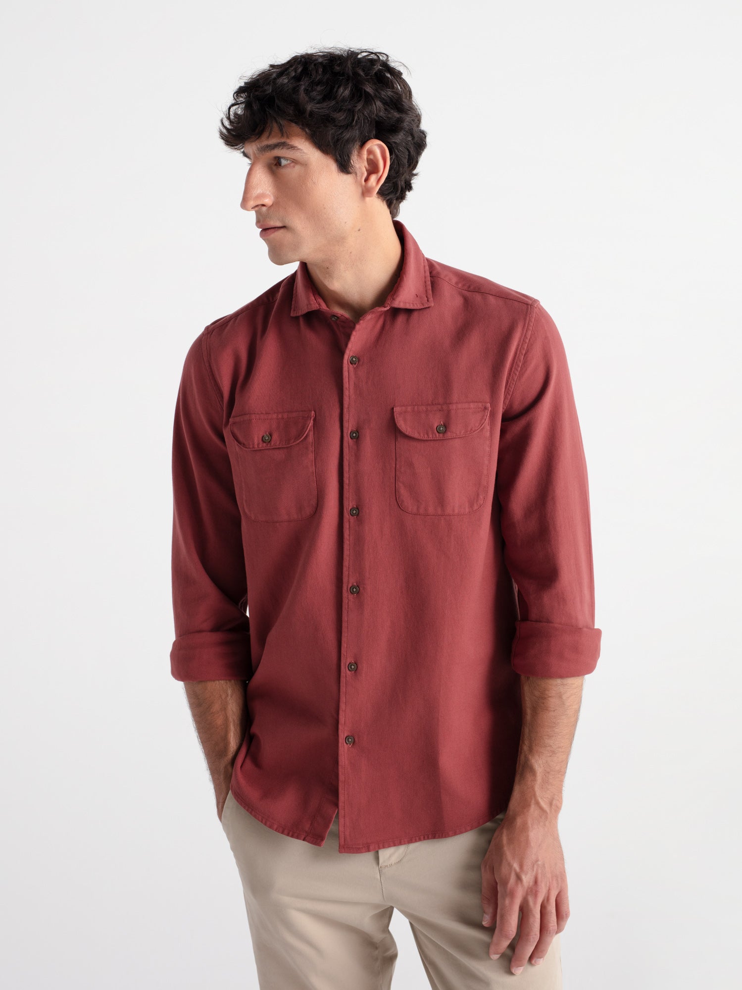 Camisa manga larga sarga