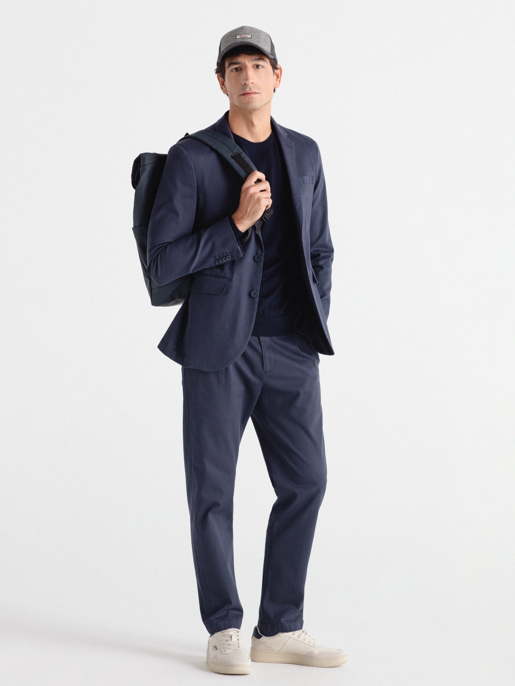 Jersey 100% lana cuello caja