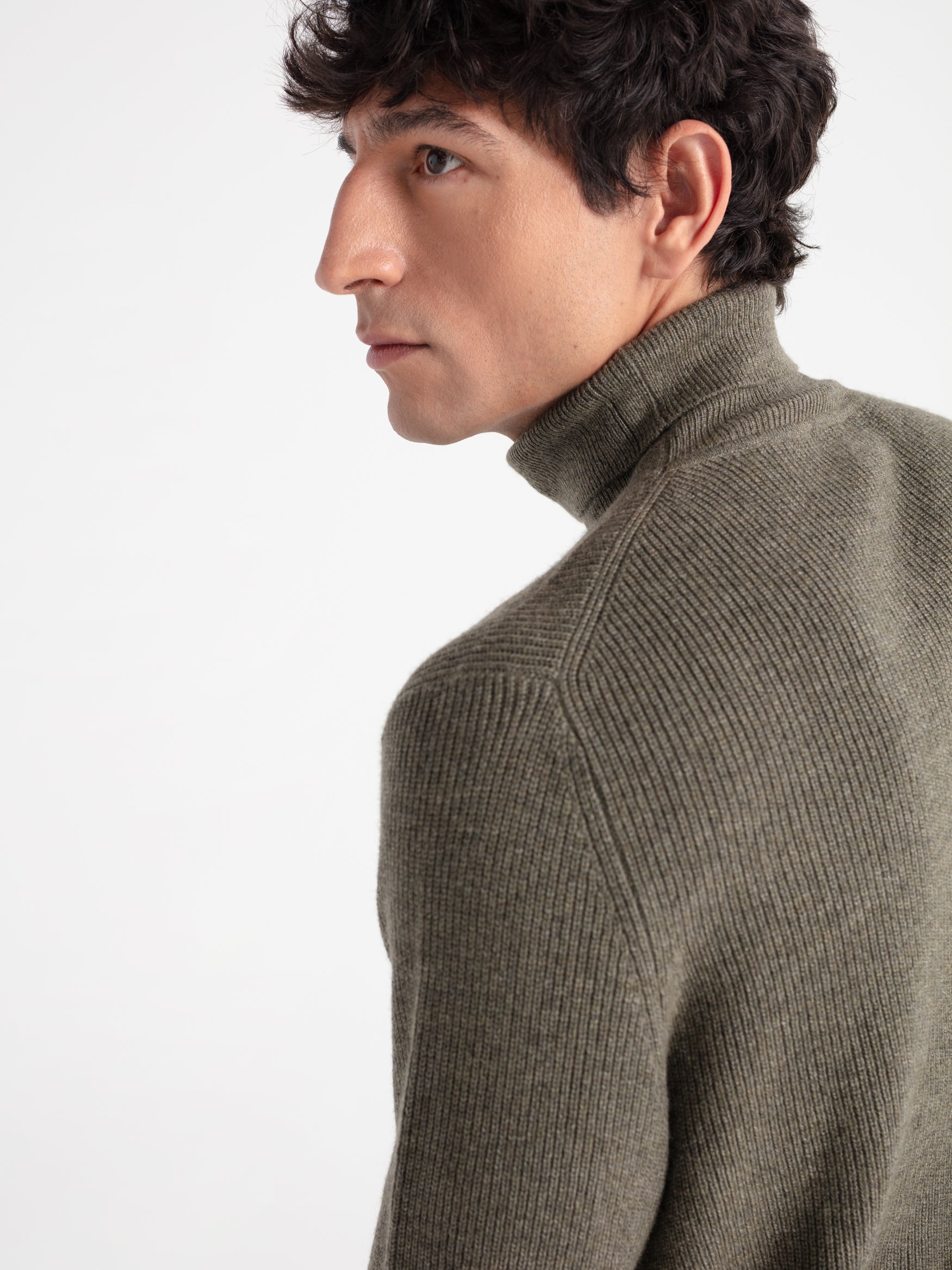 Jersey cuello alto punto ingles