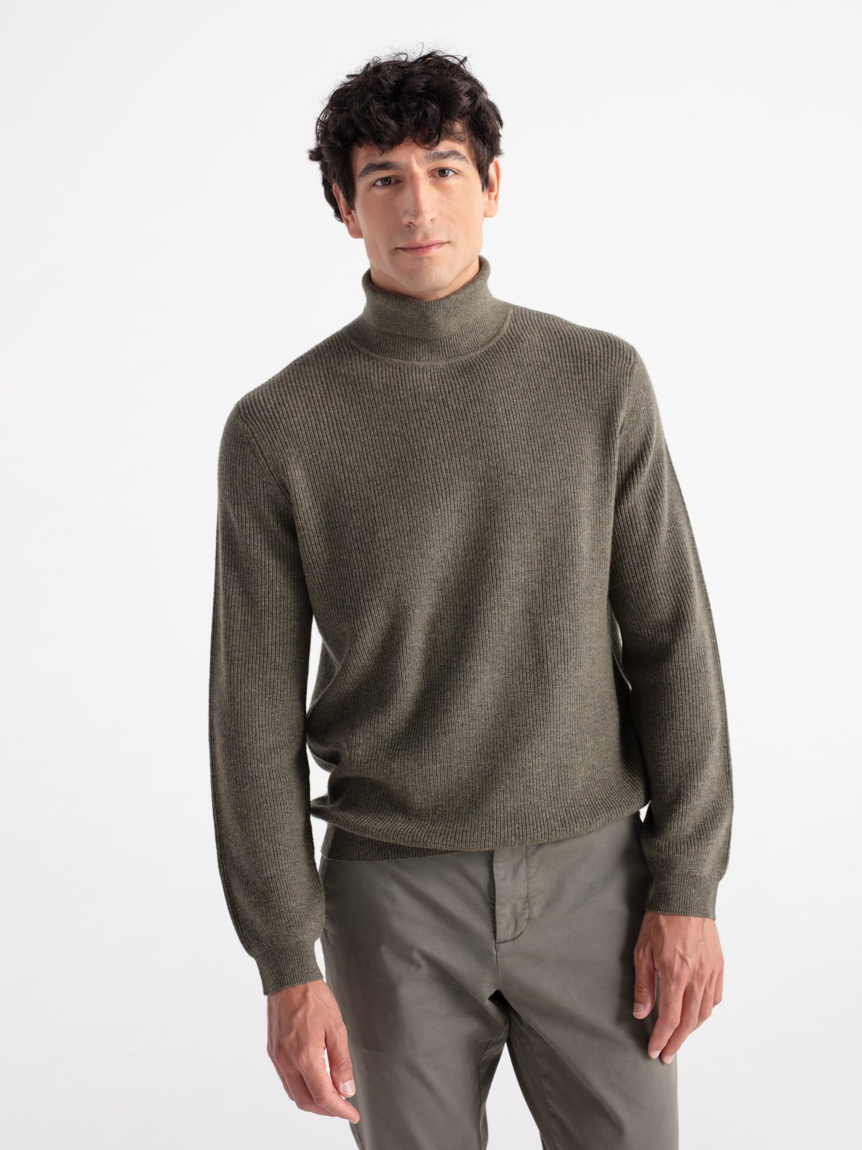 Jersey cuello alto punto ingles