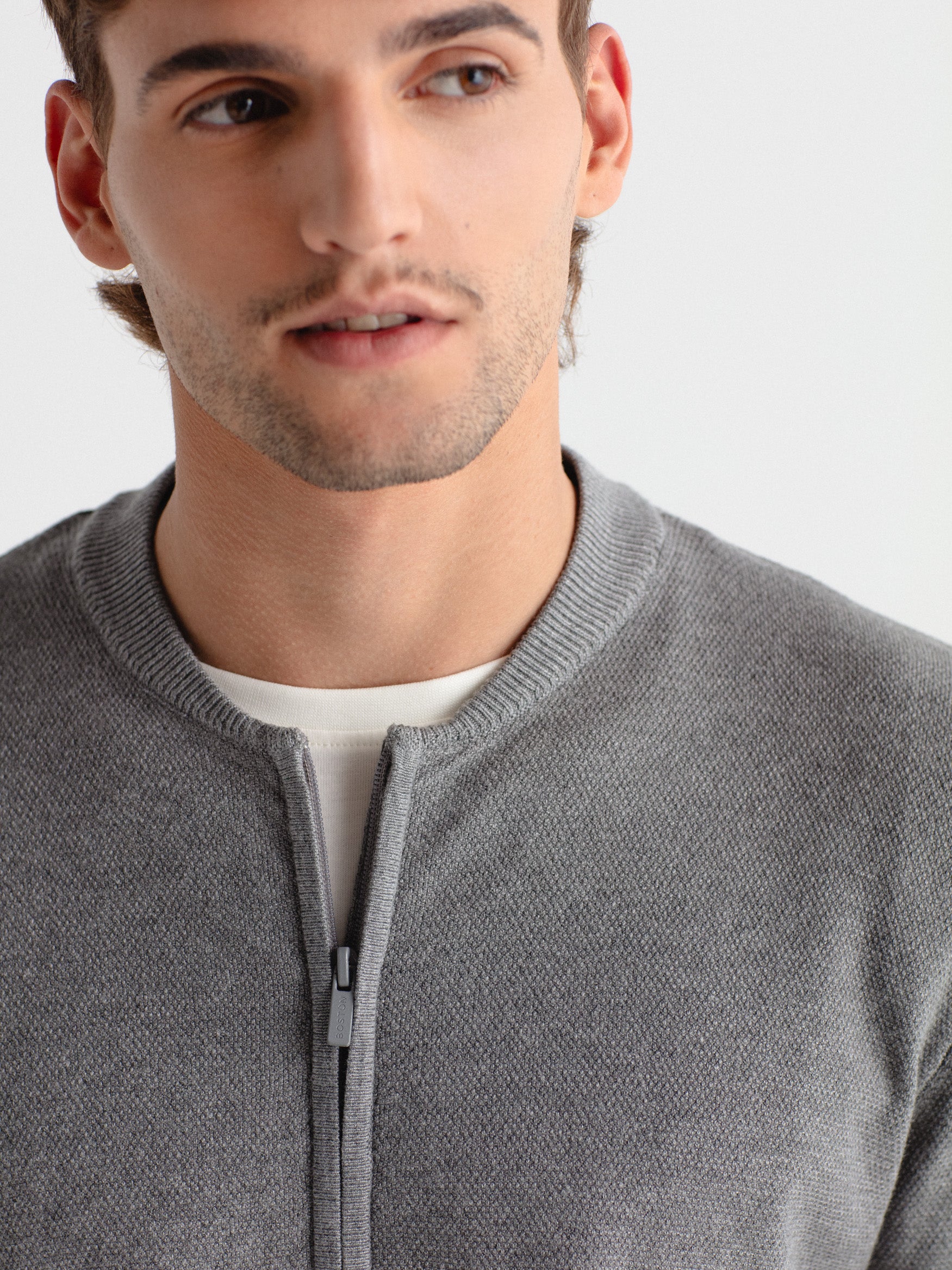 Cárdigan bomber cremallera