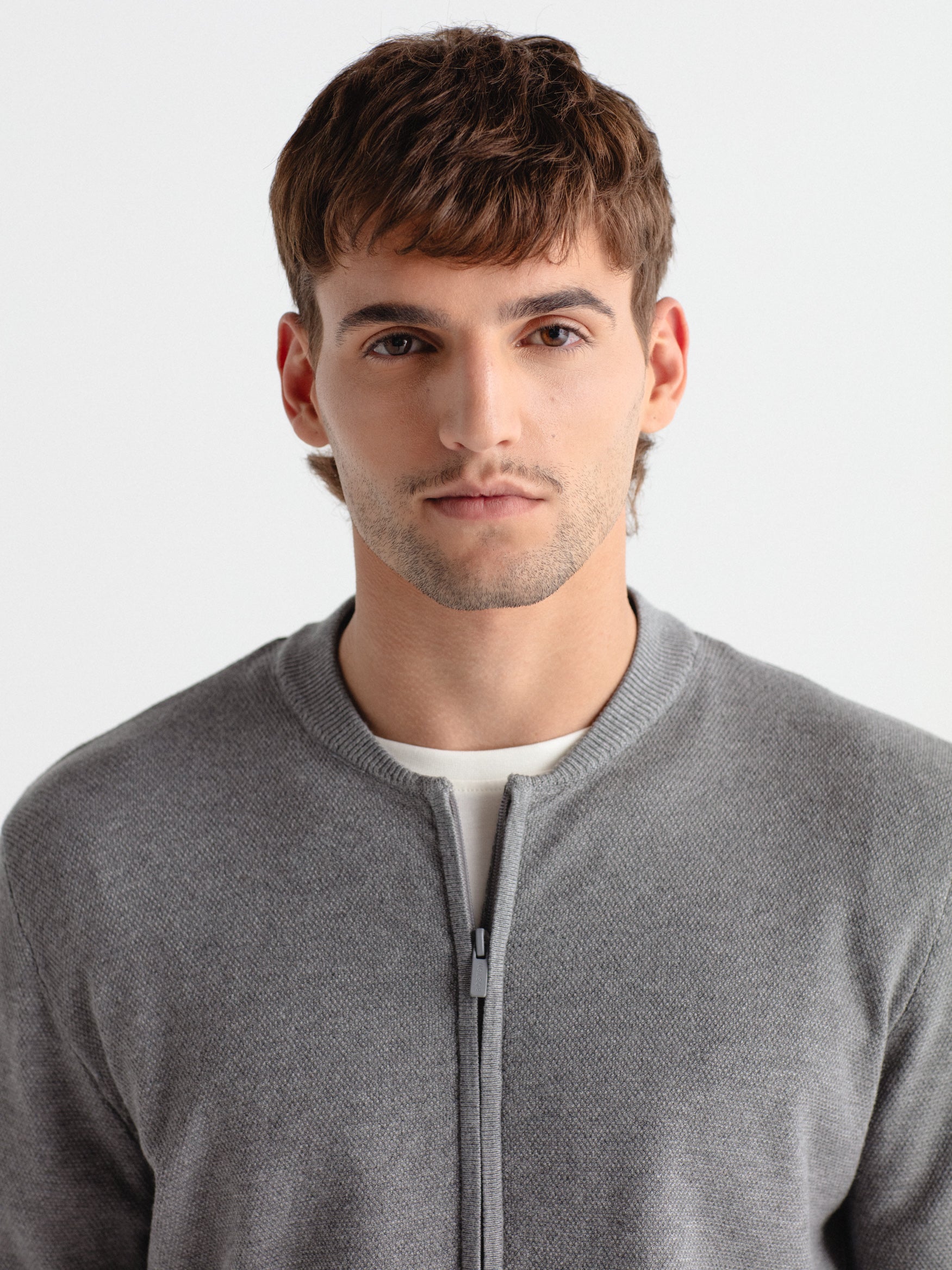 Cárdigan bomber cremallera