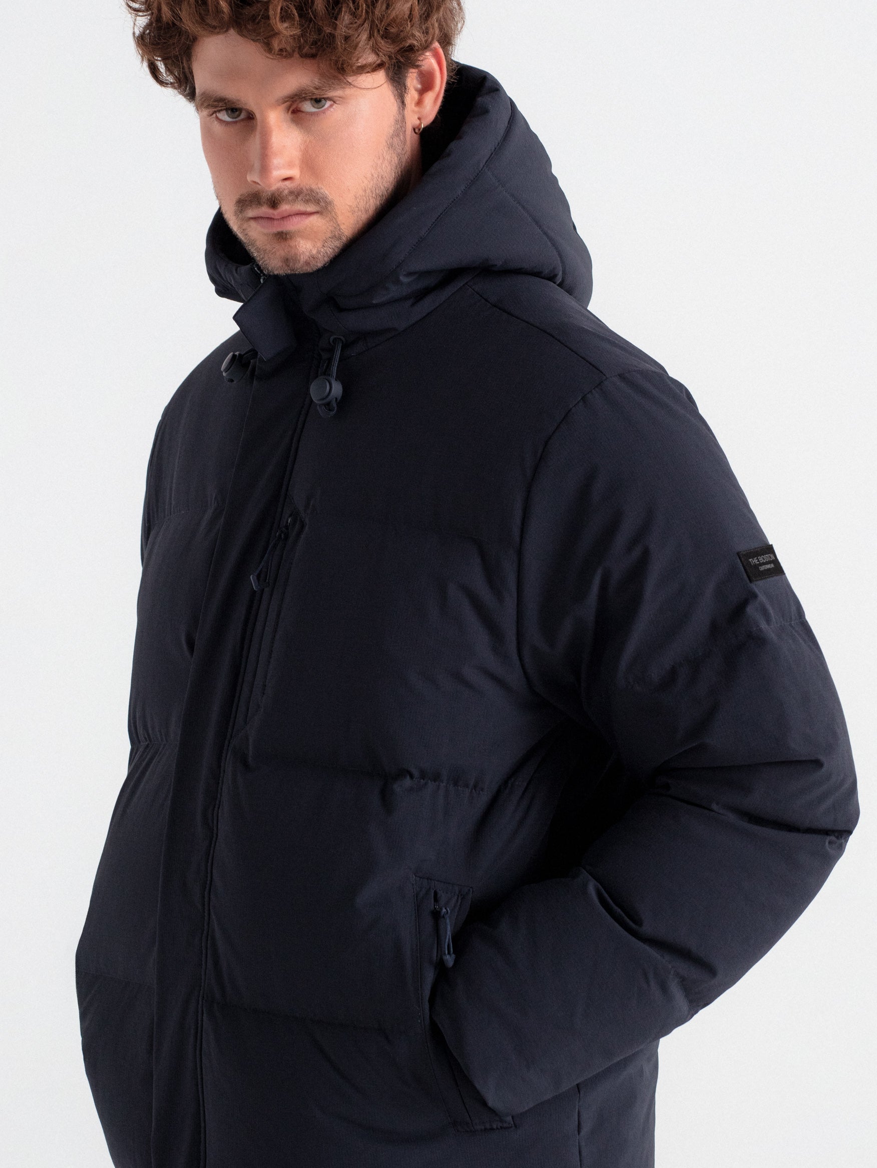 Chaquetón acolchado largo