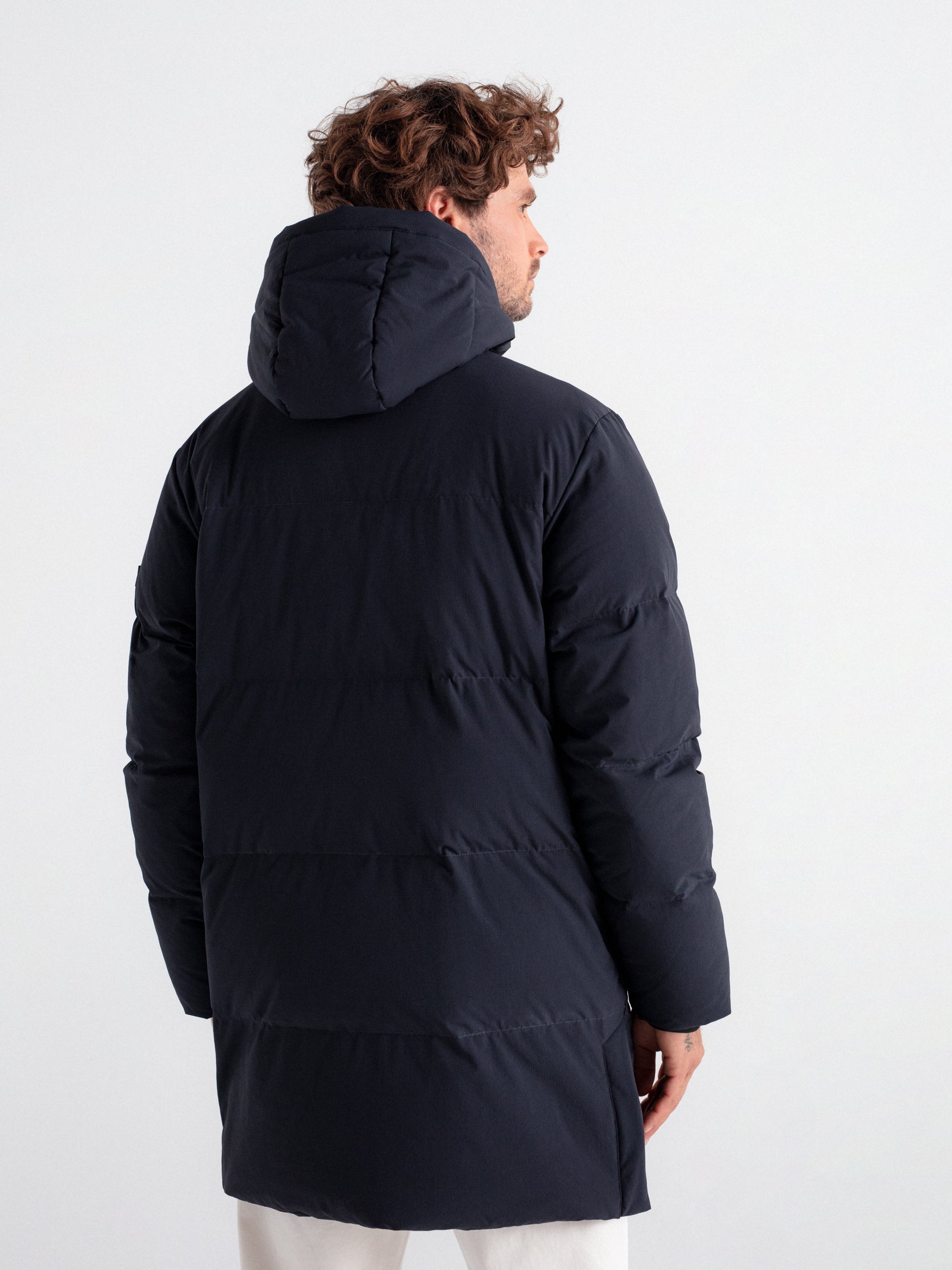 Chaquetón acolchado largo