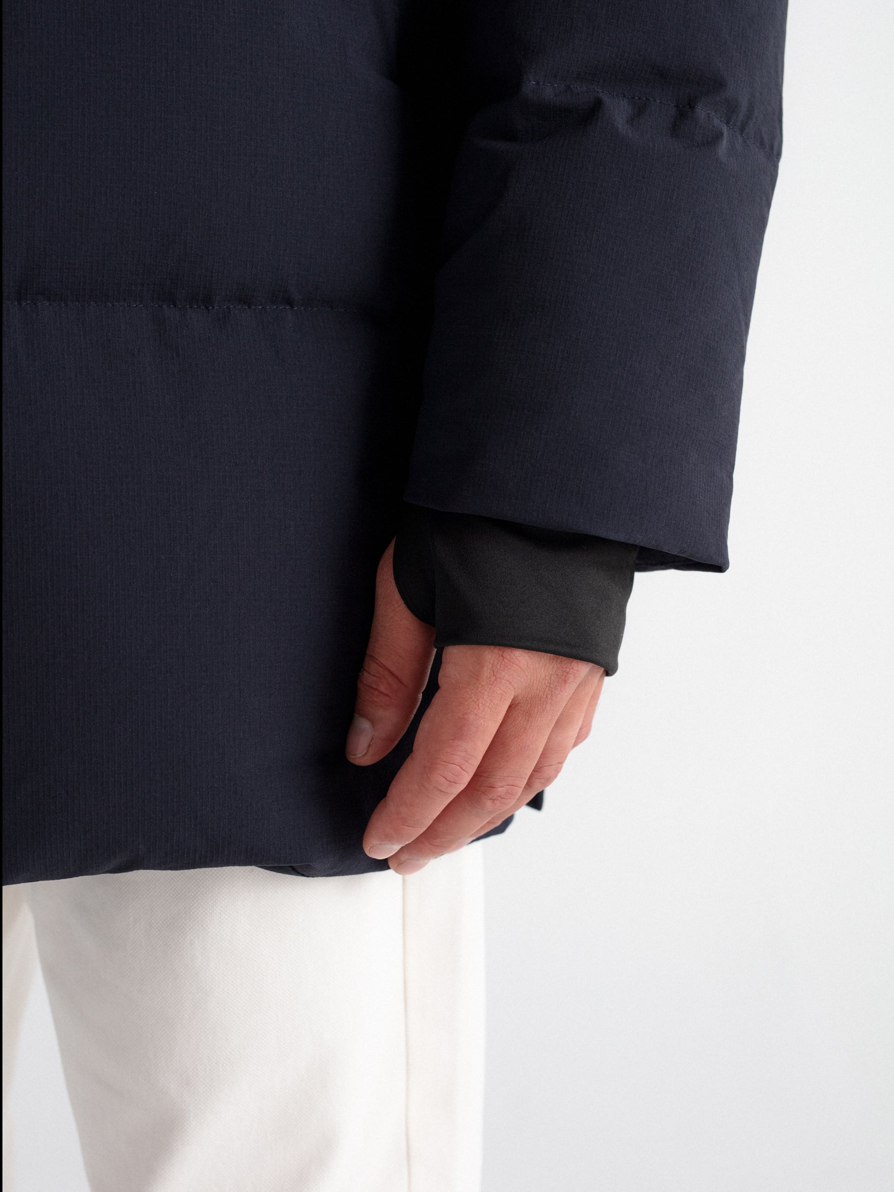 Chaquetón acolchado largo