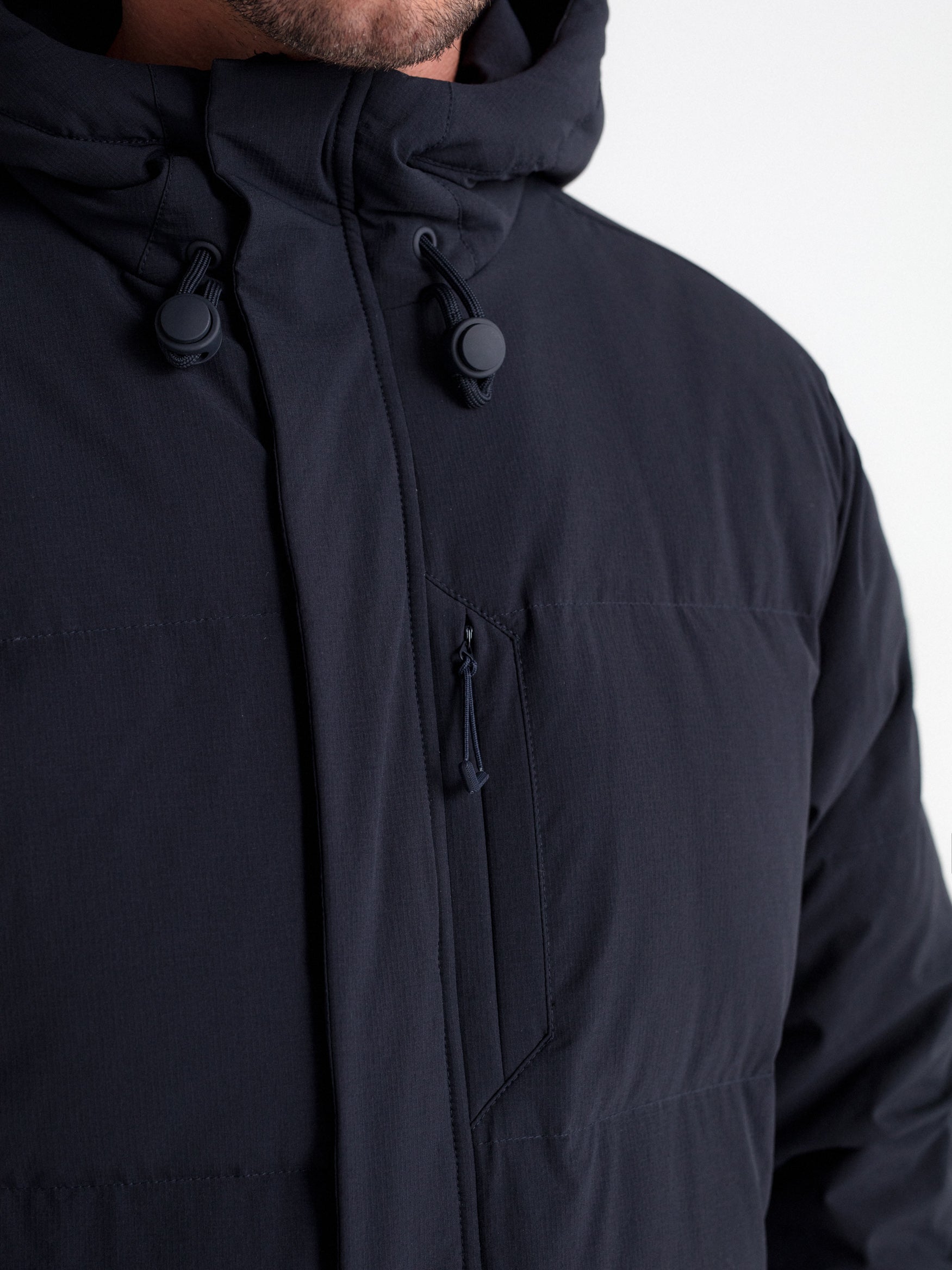 Chaquetón acolchado largo