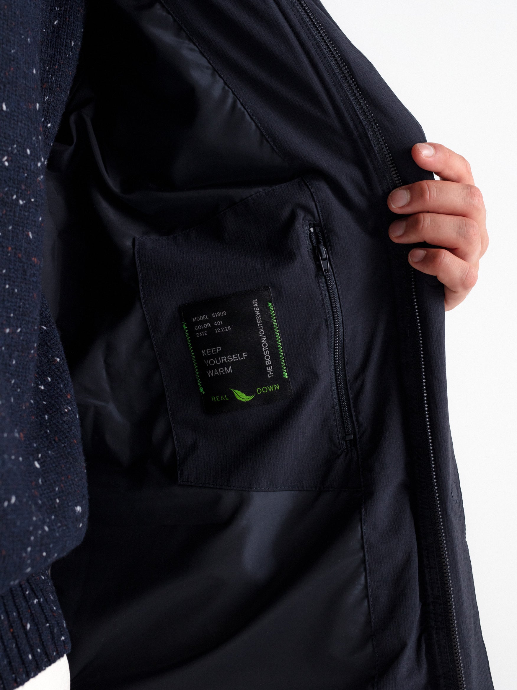 Chaquetón acolchado largo