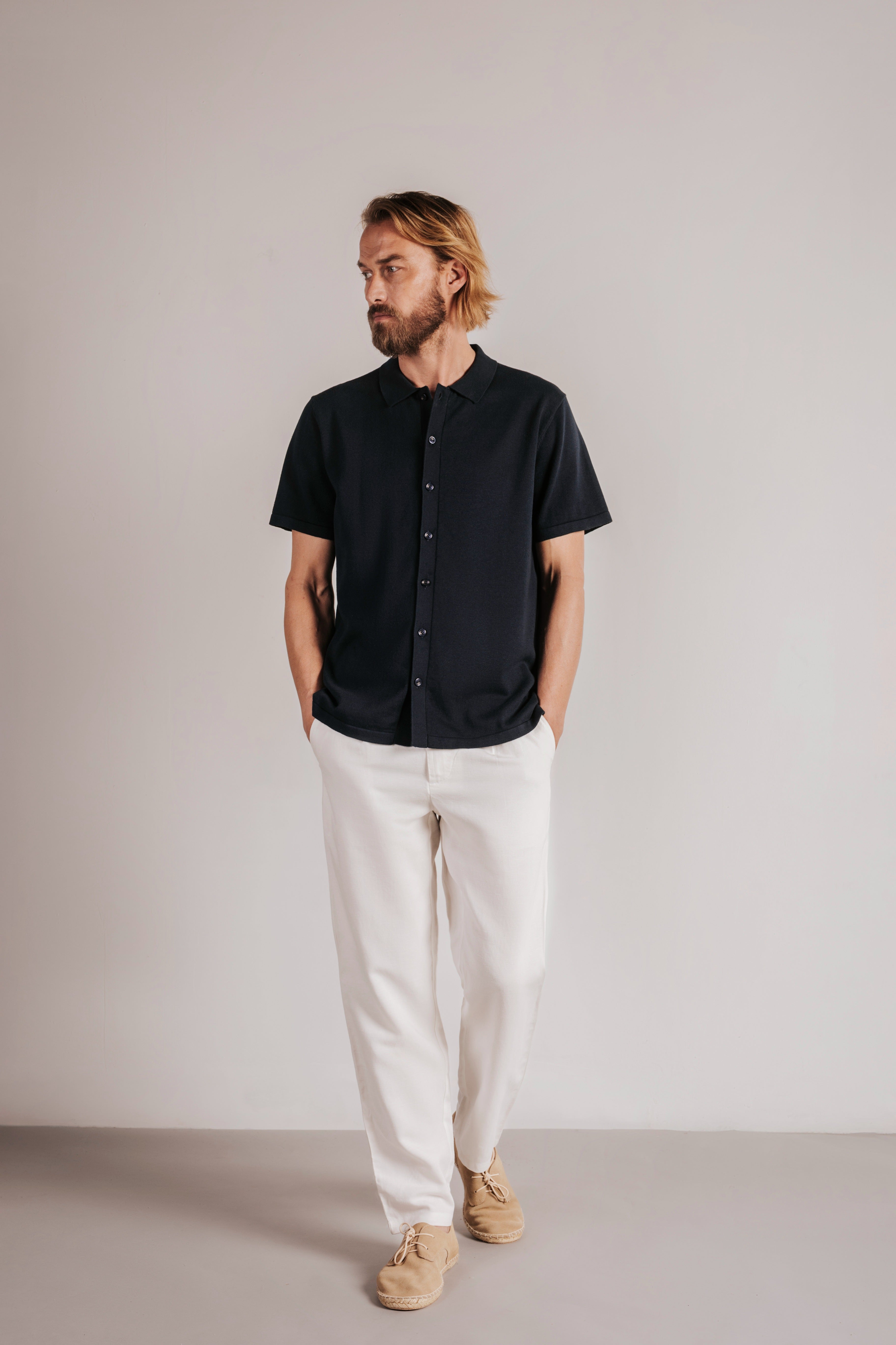 Camisa algodón manga corta