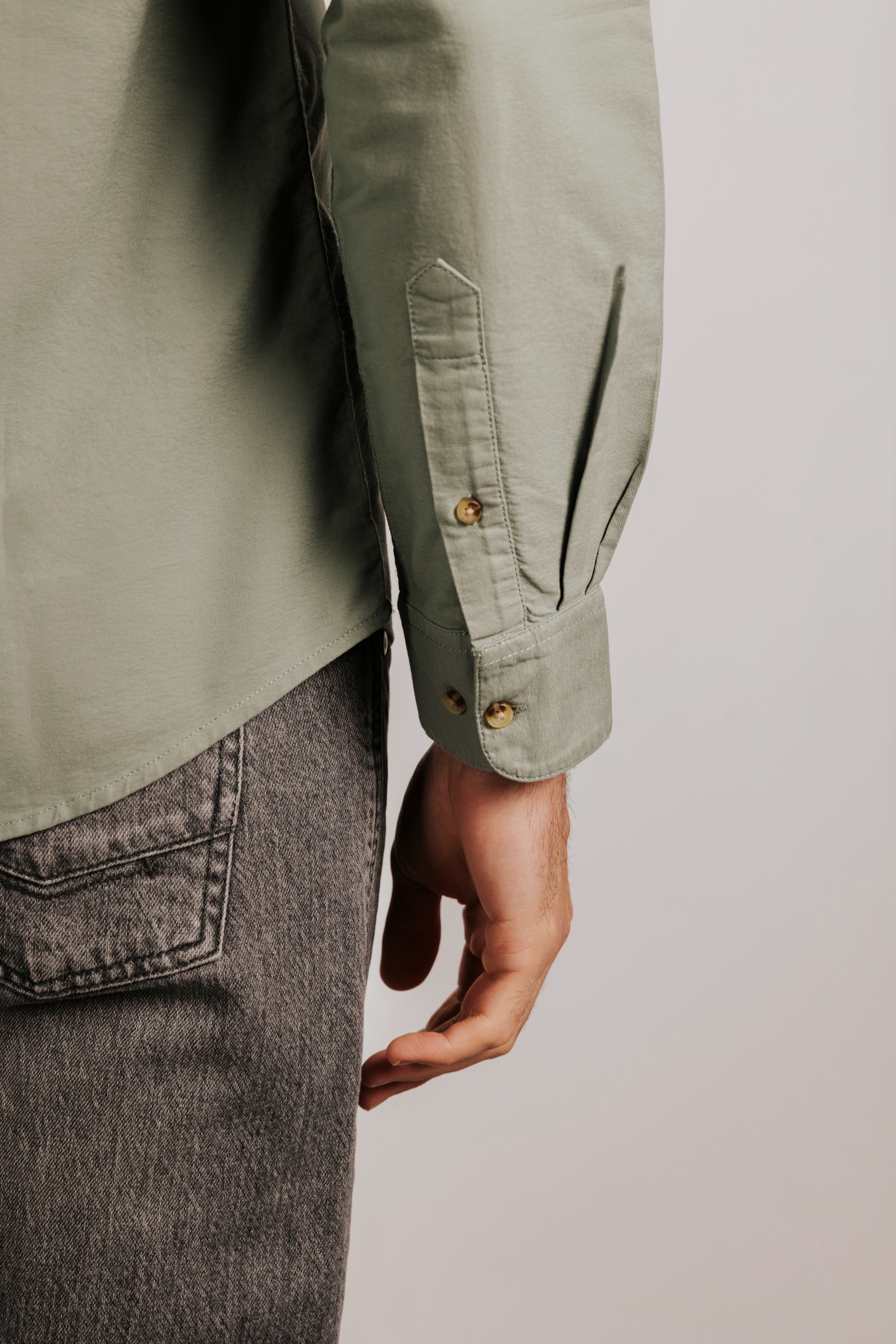 Camisa slim fit oxford algodón