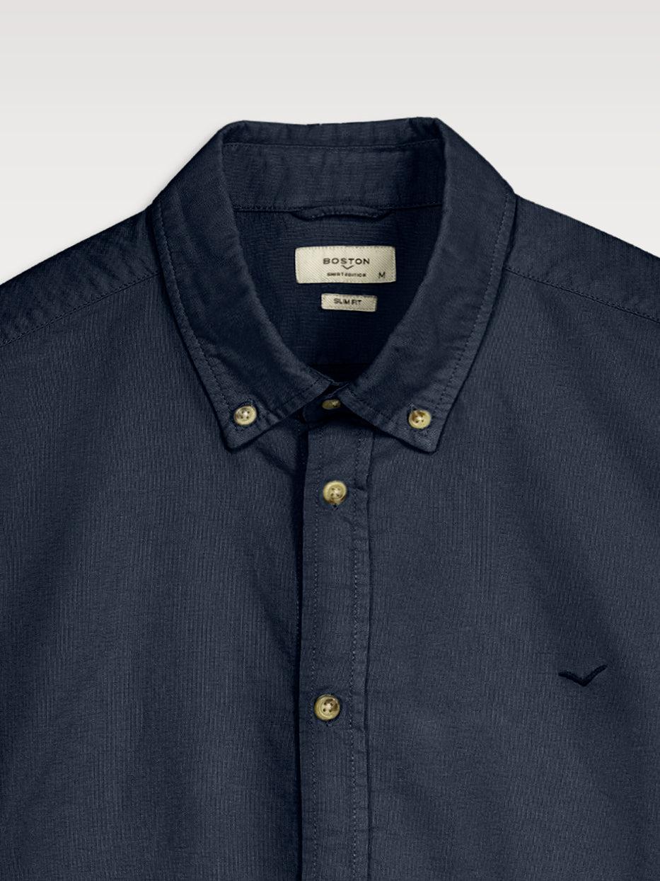 Camisa slim fit oxford algodón