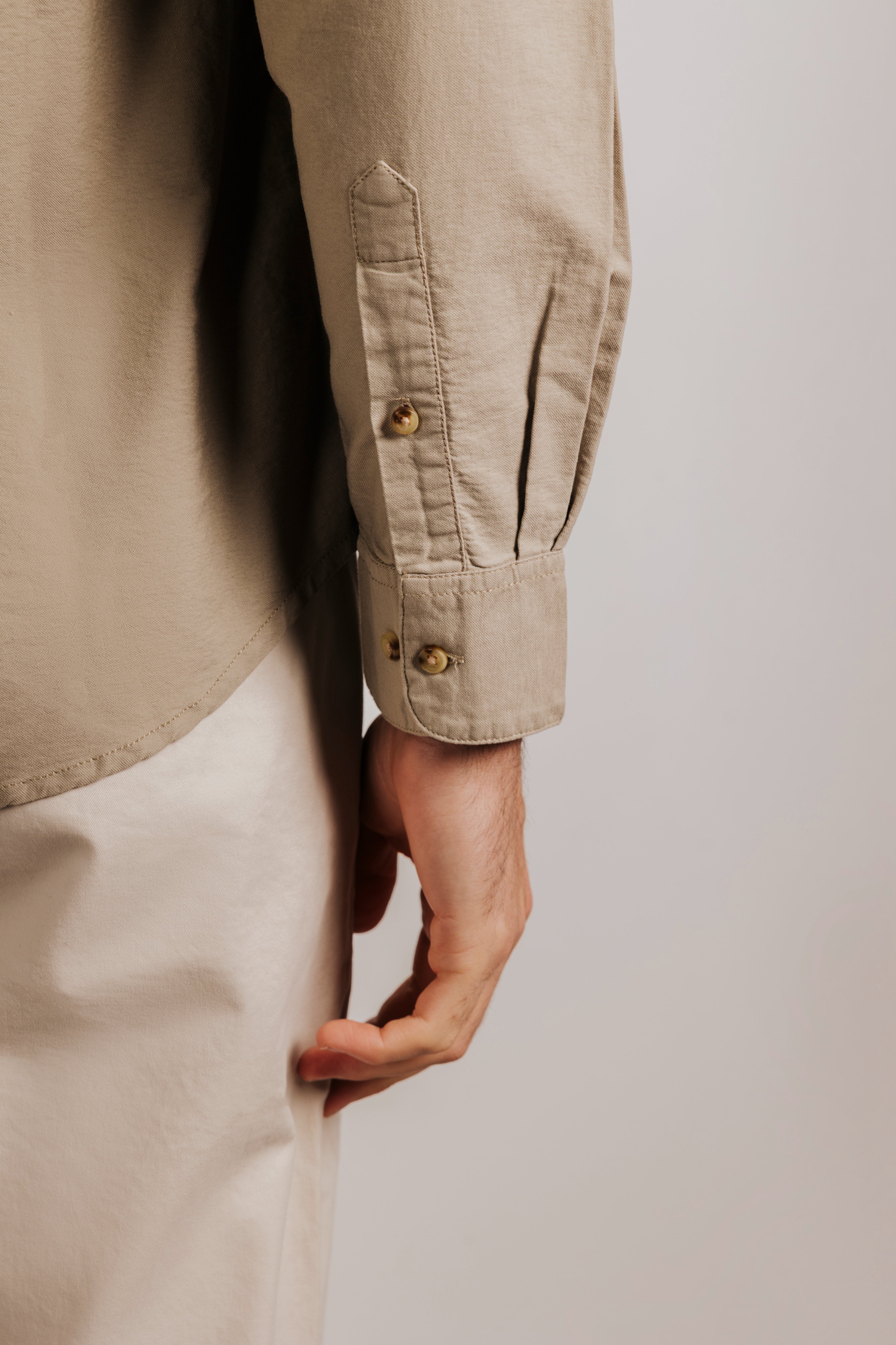 Camisa slim fit oxford algodón