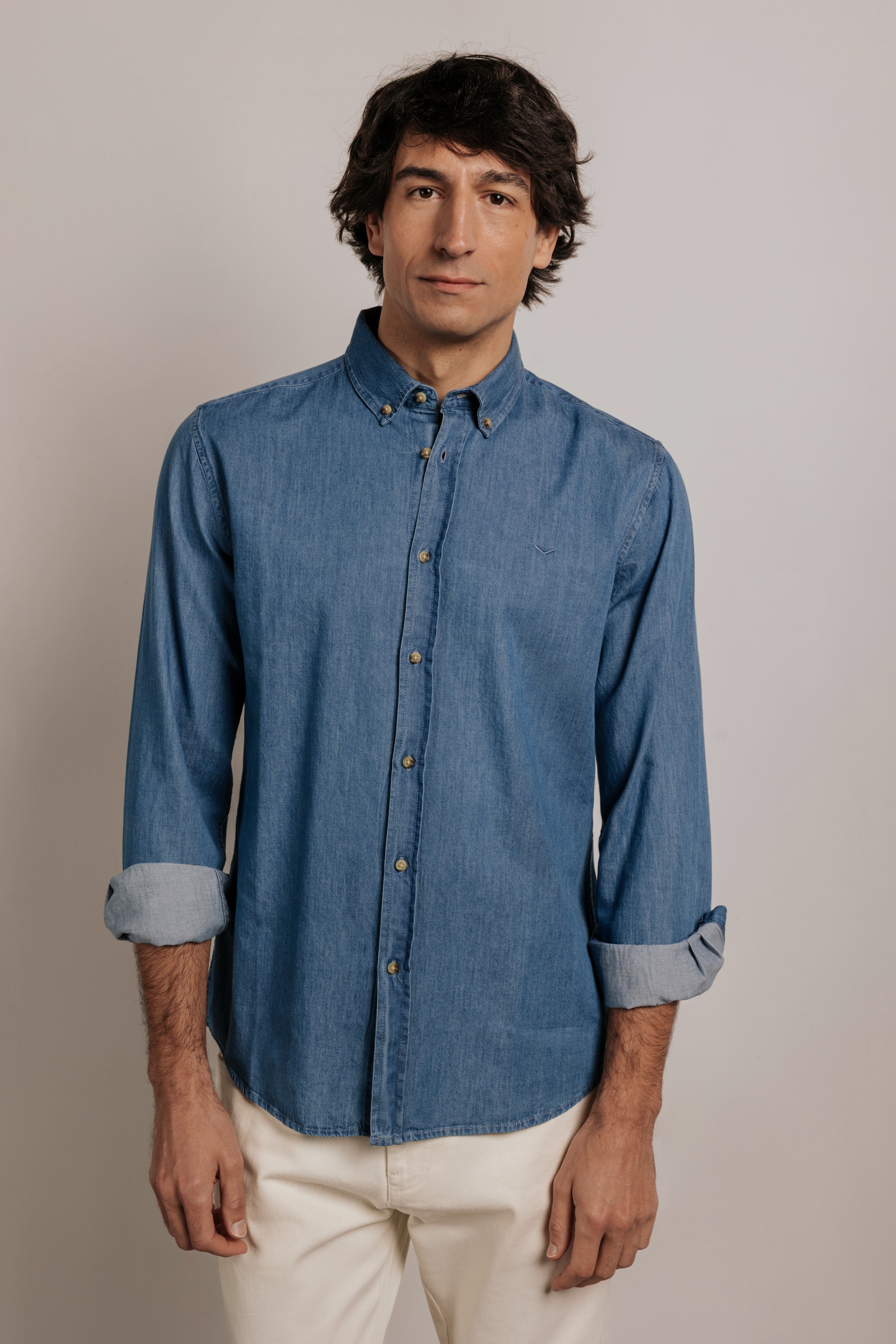 Camisa slim fit tejana