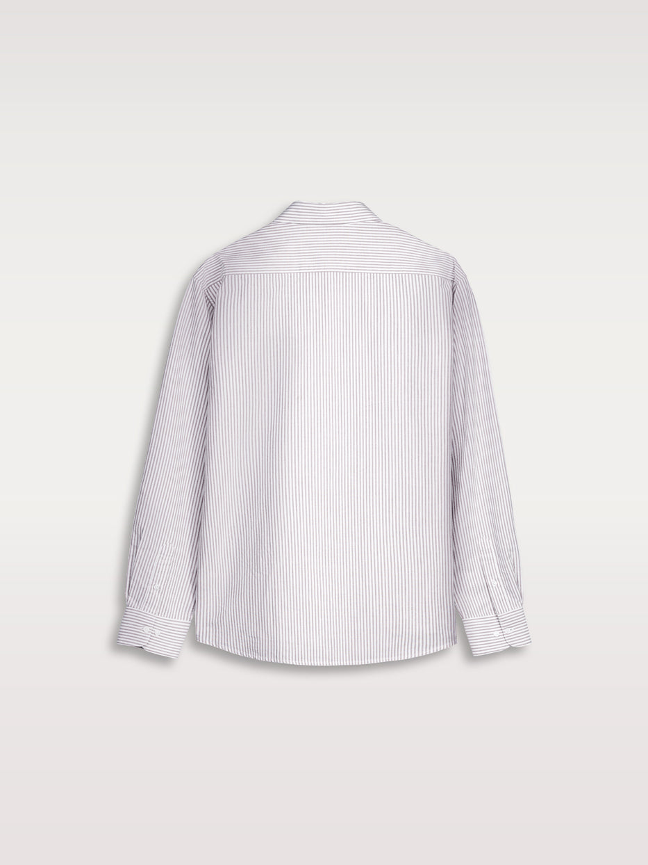 Camisa regular oxford rayas
