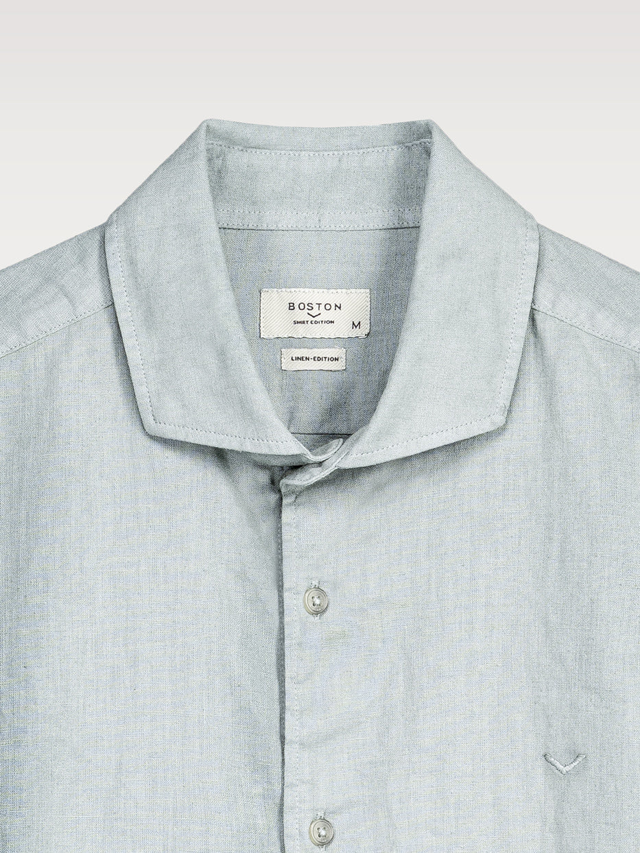 Camisa regular fit lino