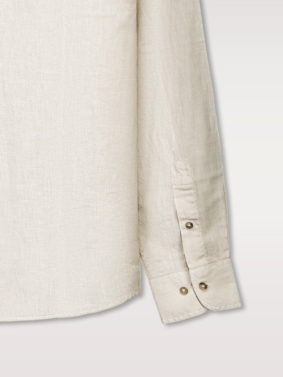 Camisa regular fit lino