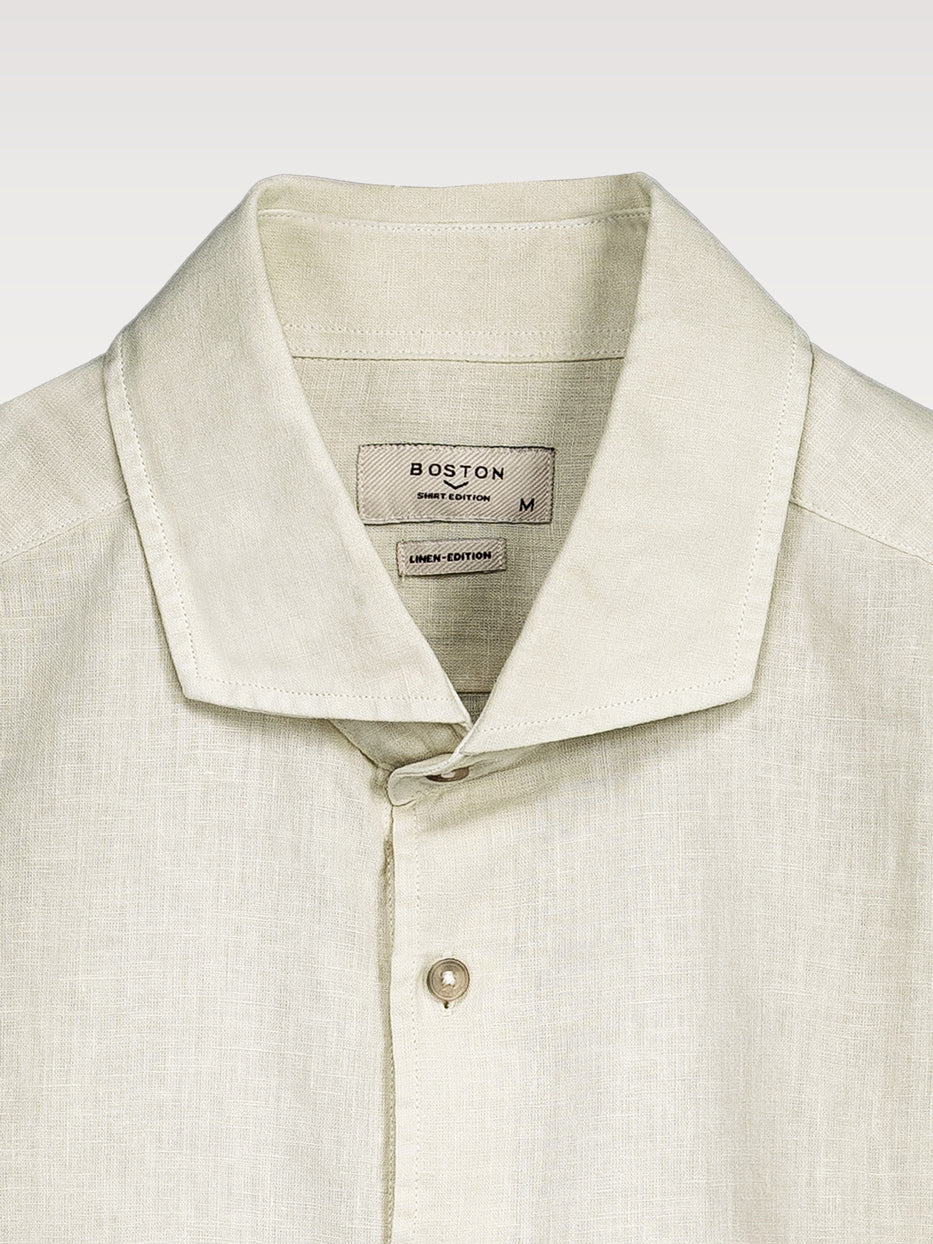 Camisa regular fit lino