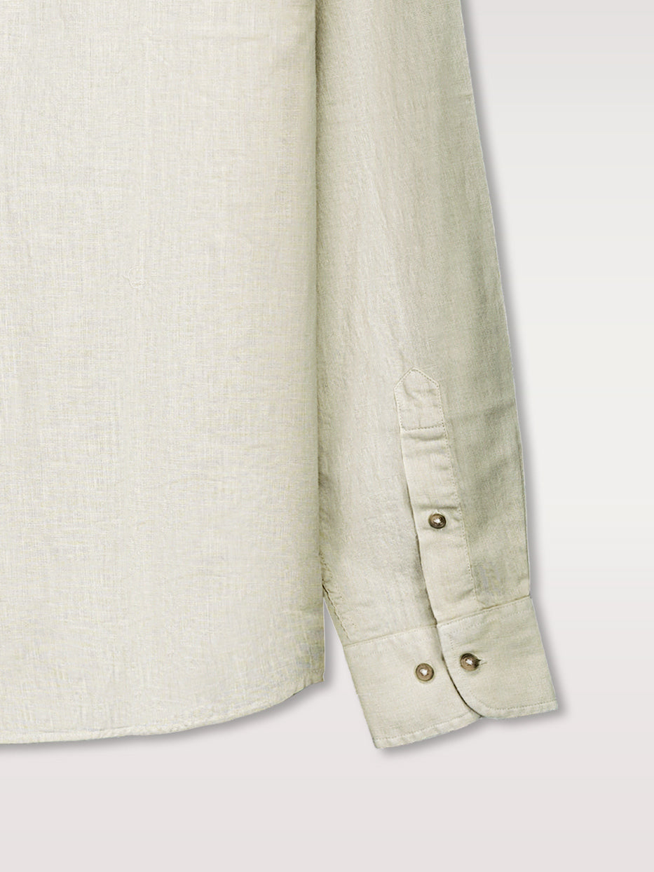 Camisa regular fit lino