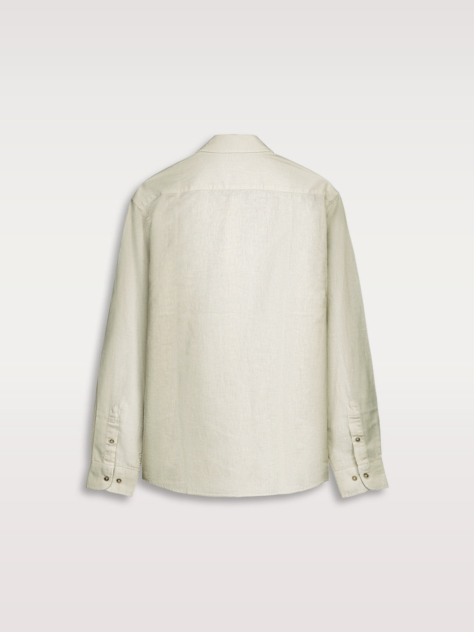 Camisa regular fit lino