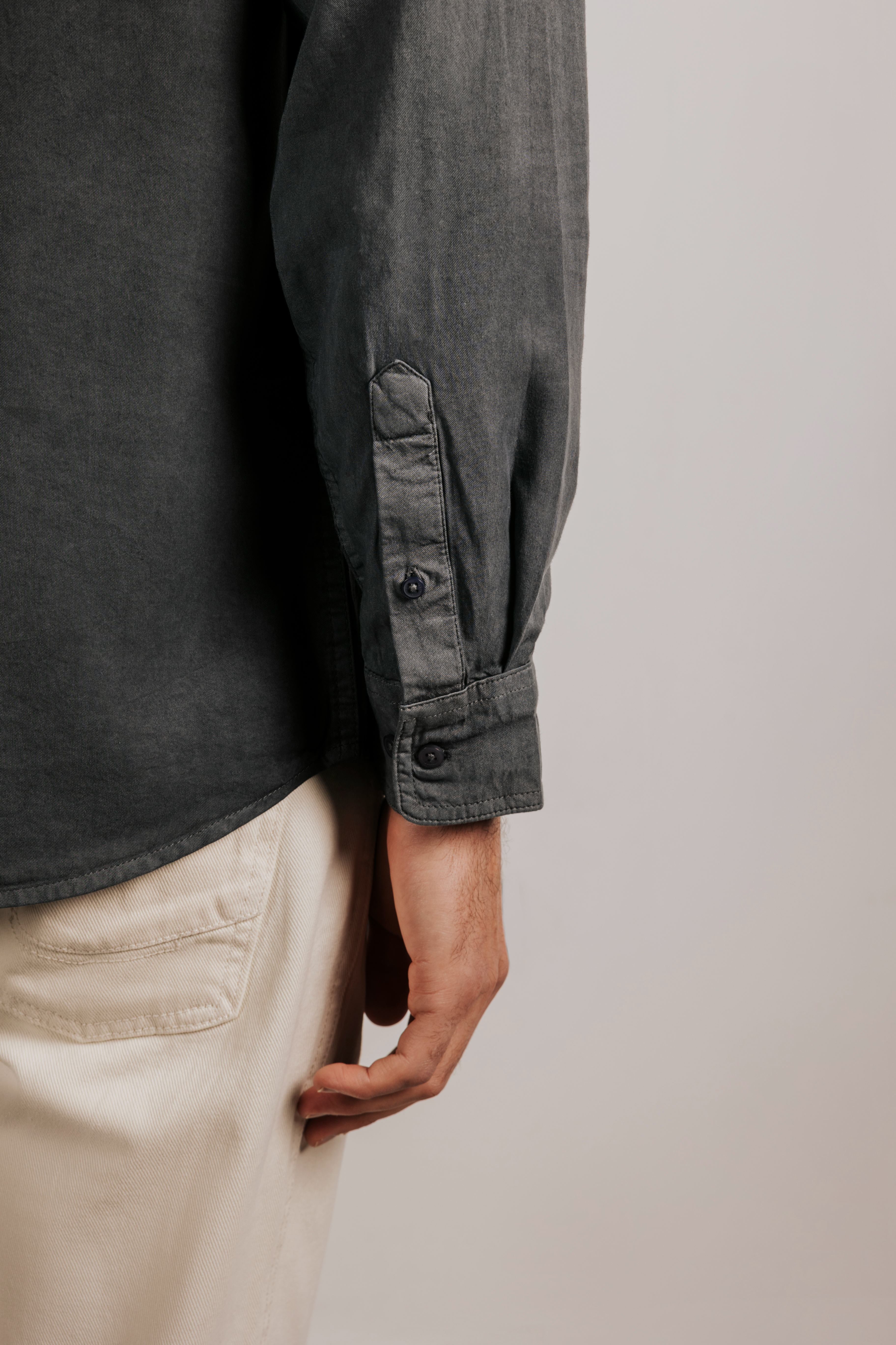 Camisa regular fit tencel