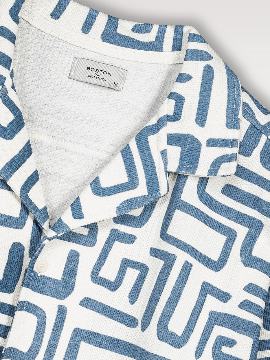 Camisa punto estampada