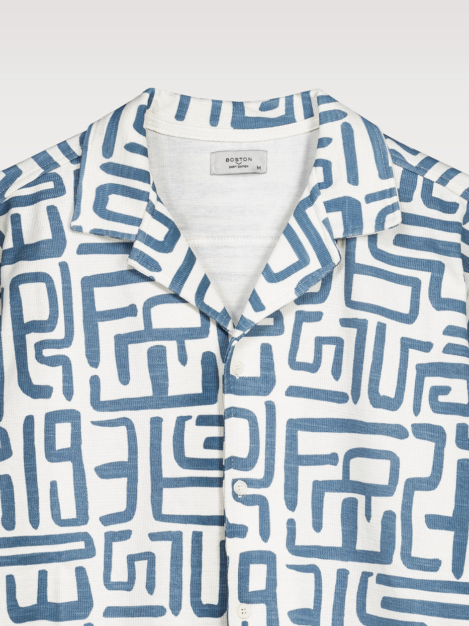 Camisa punto estampada