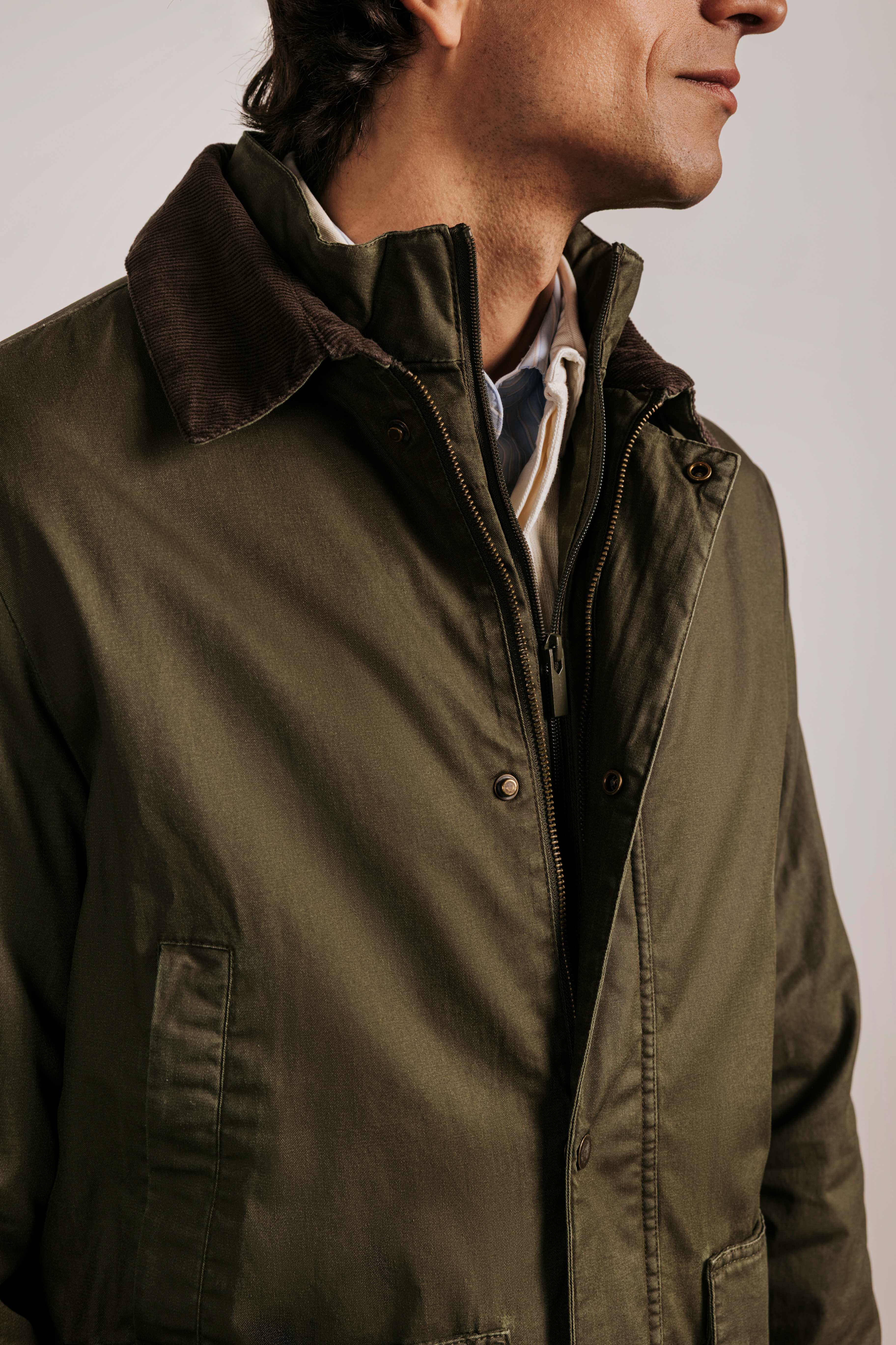 Chaqueta parka encerada