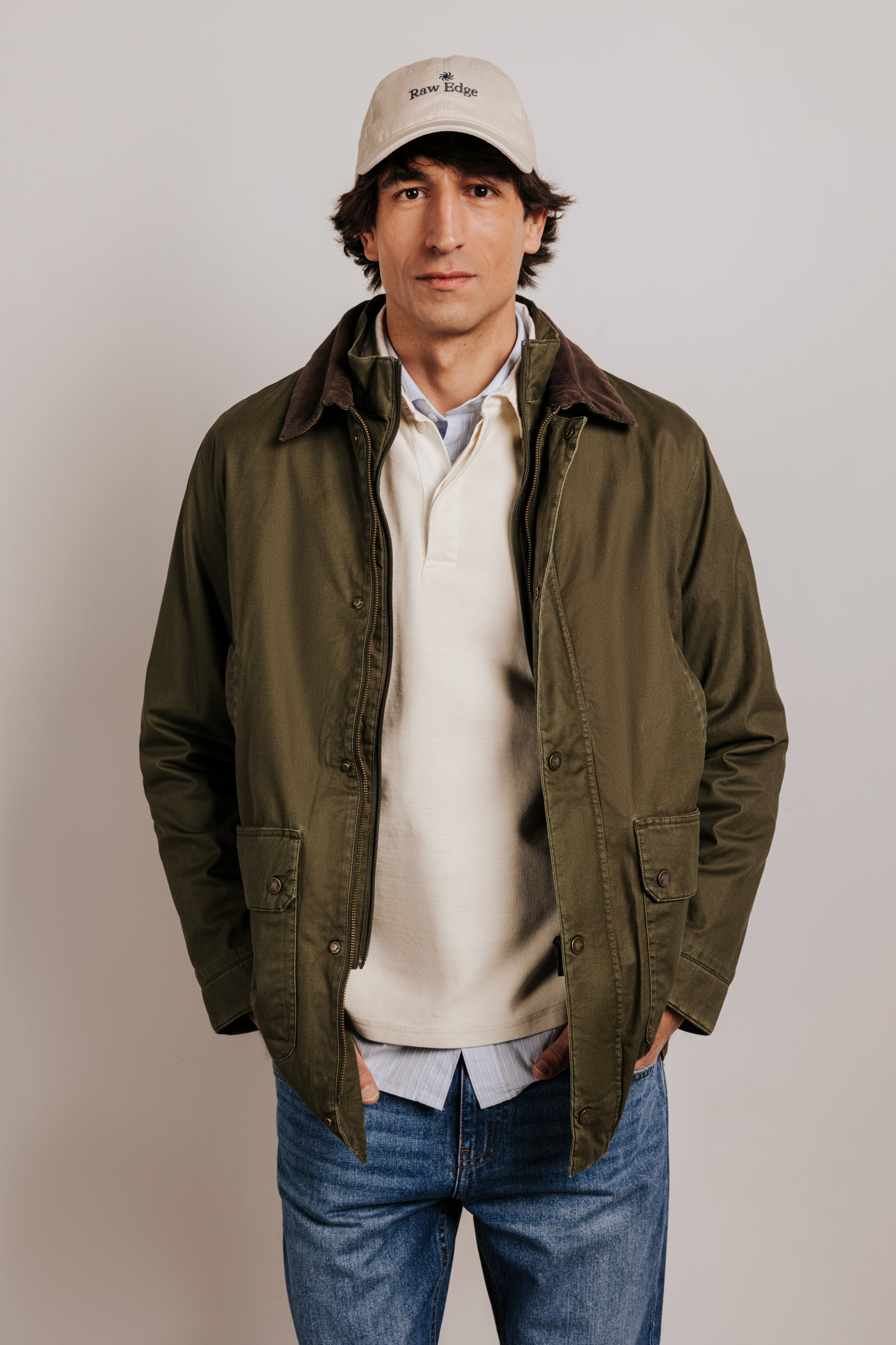 Chaqueta parka encerada