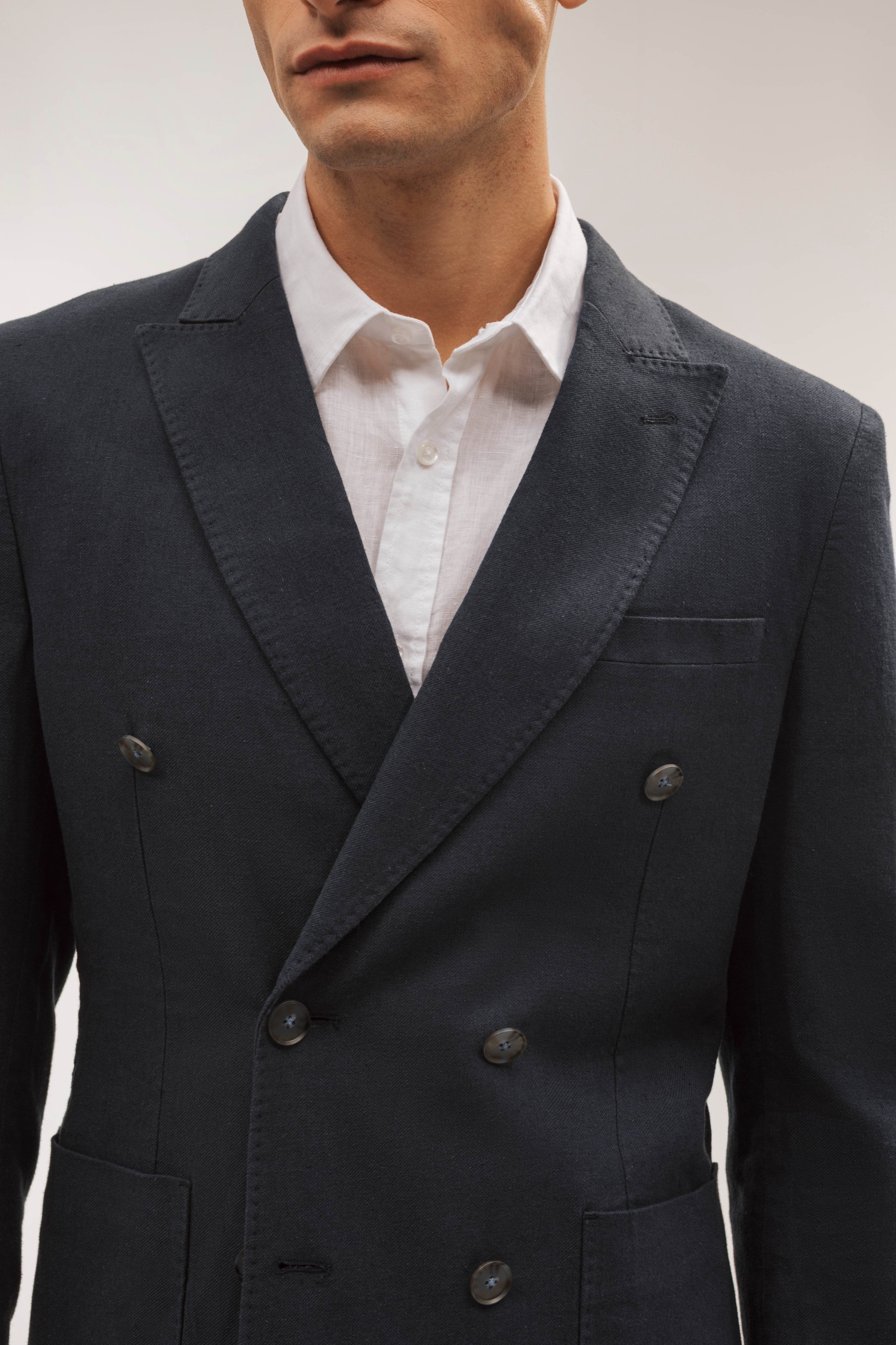 Americana cruzada lino