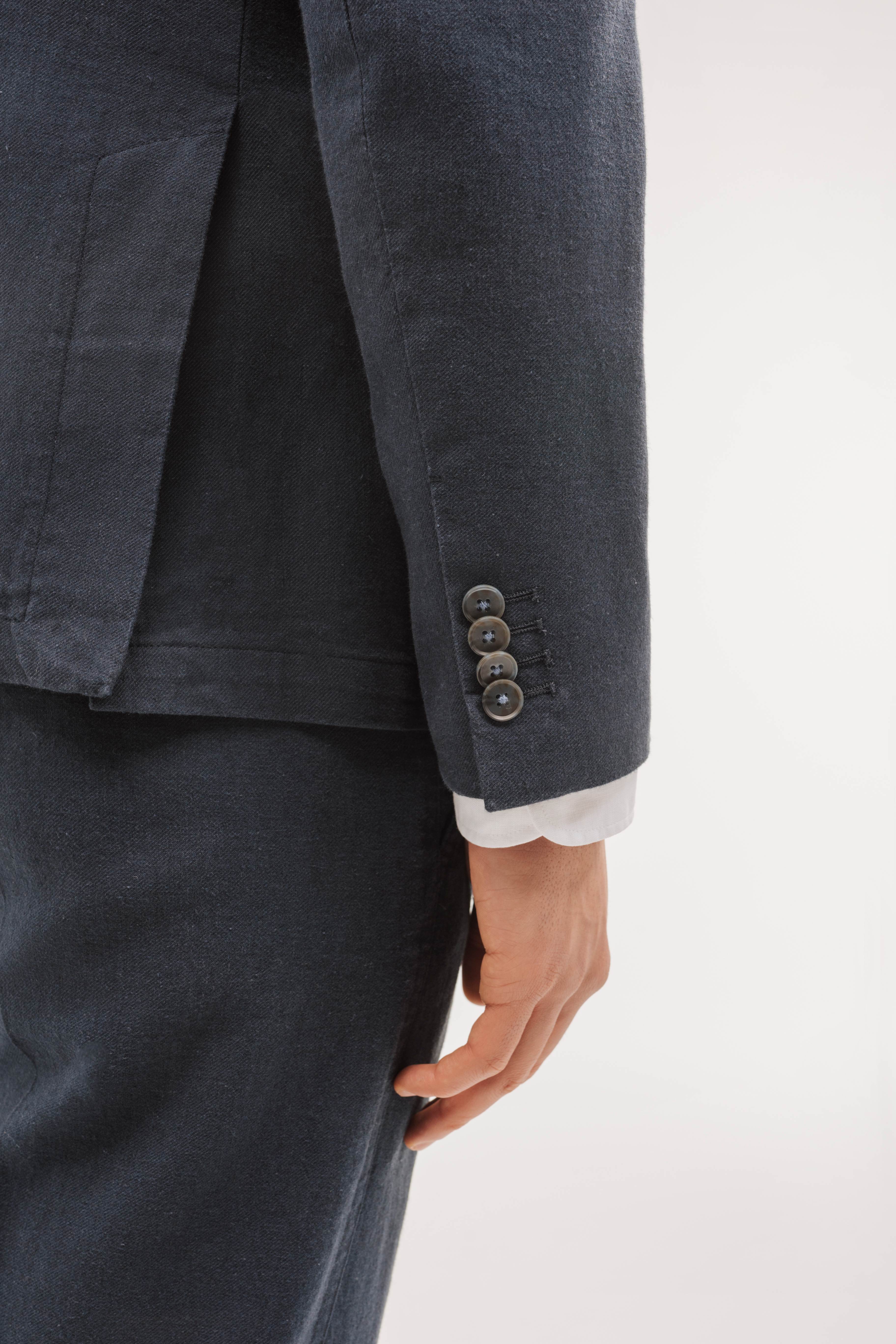 Americana cruzada lino